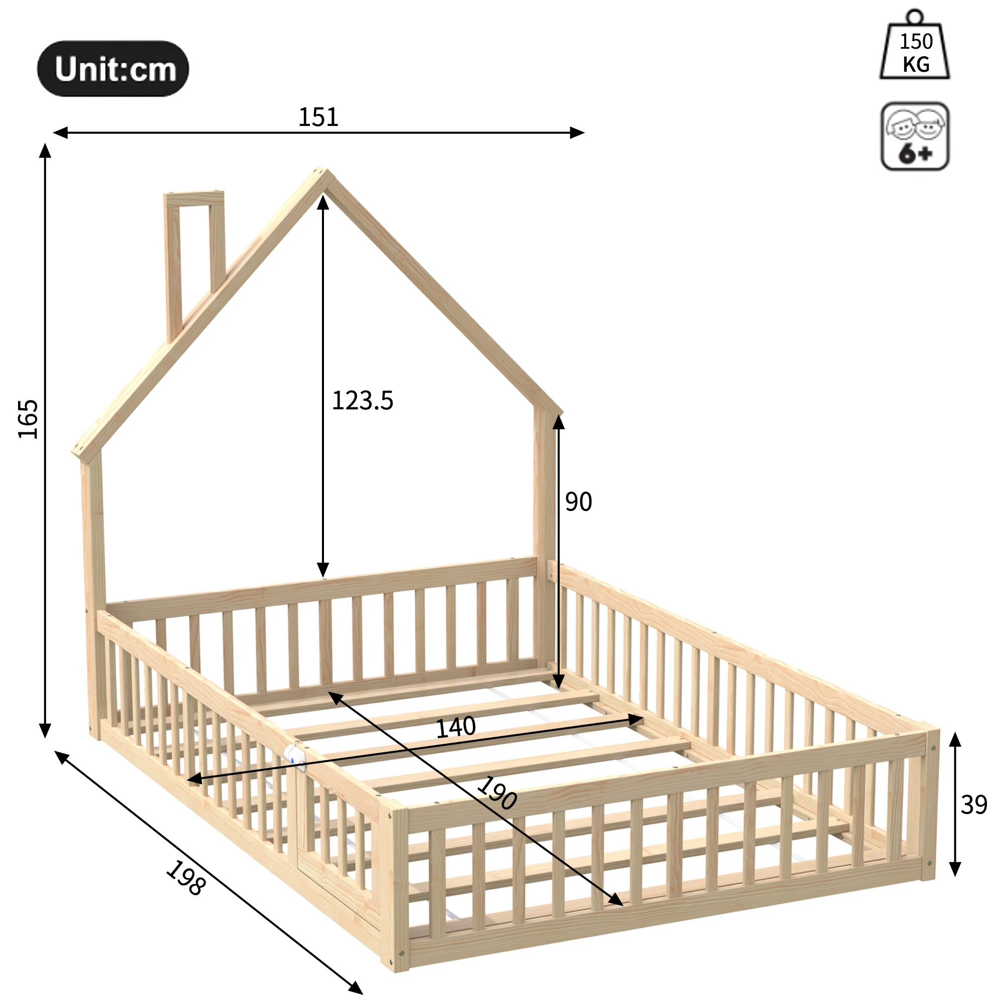 Dimensions du lit simple