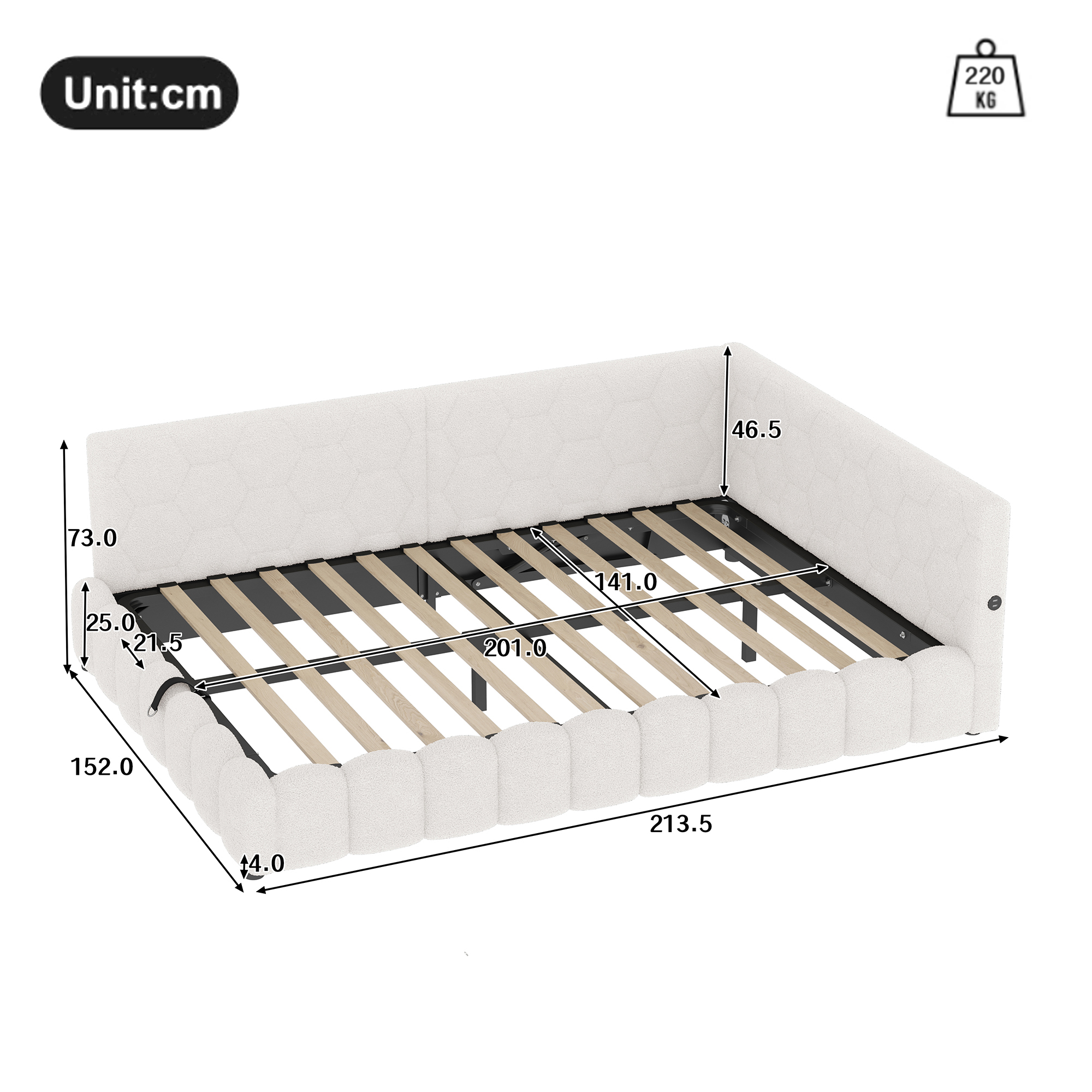 Dimensions du lit banquette