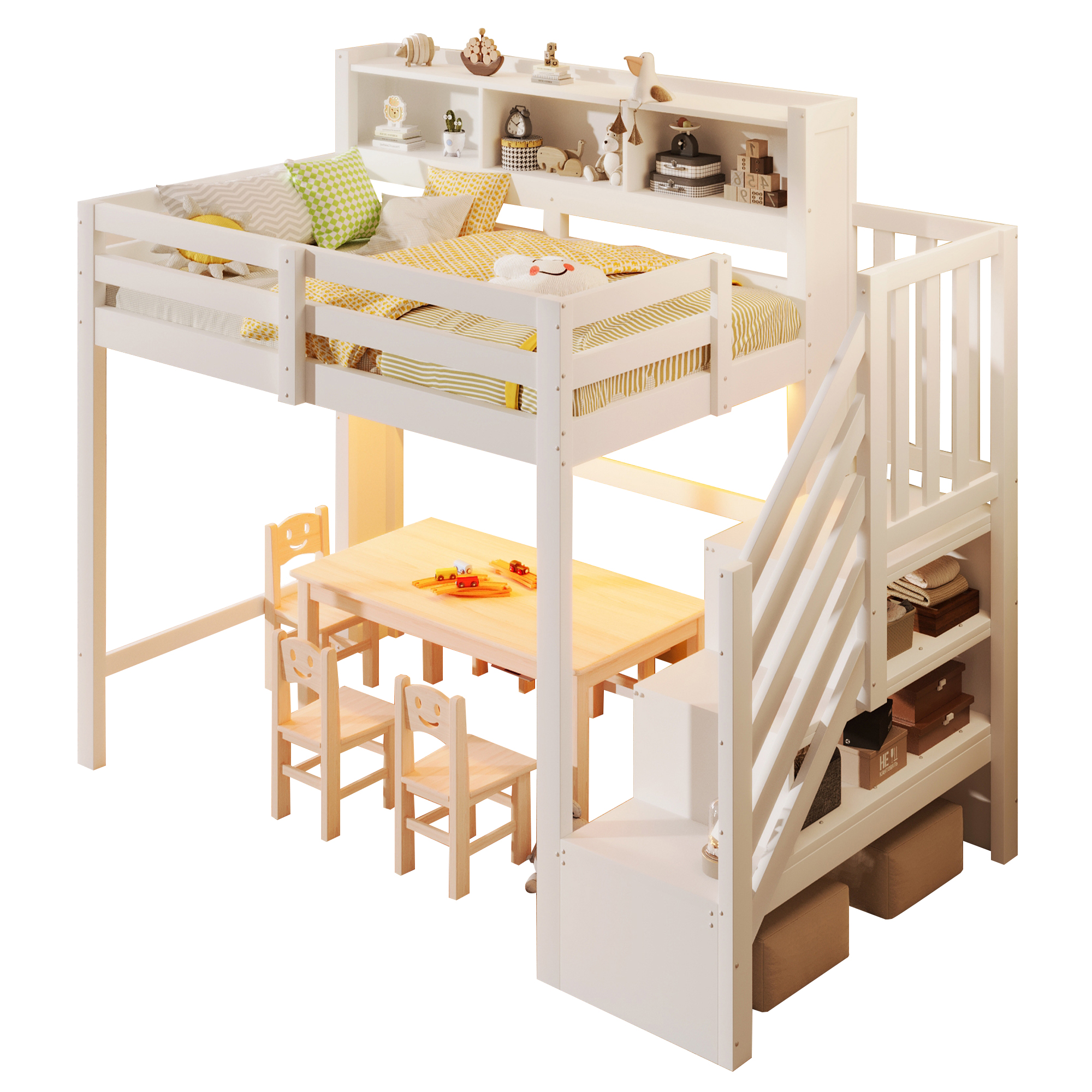 lit superposé enfant cabane - vue 5