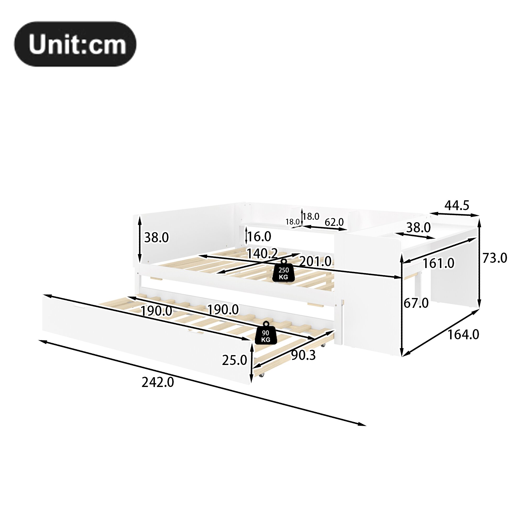 Schéma technique dimensions
