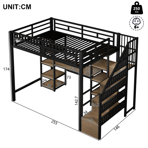 Dimensions Mezzanine 140x200