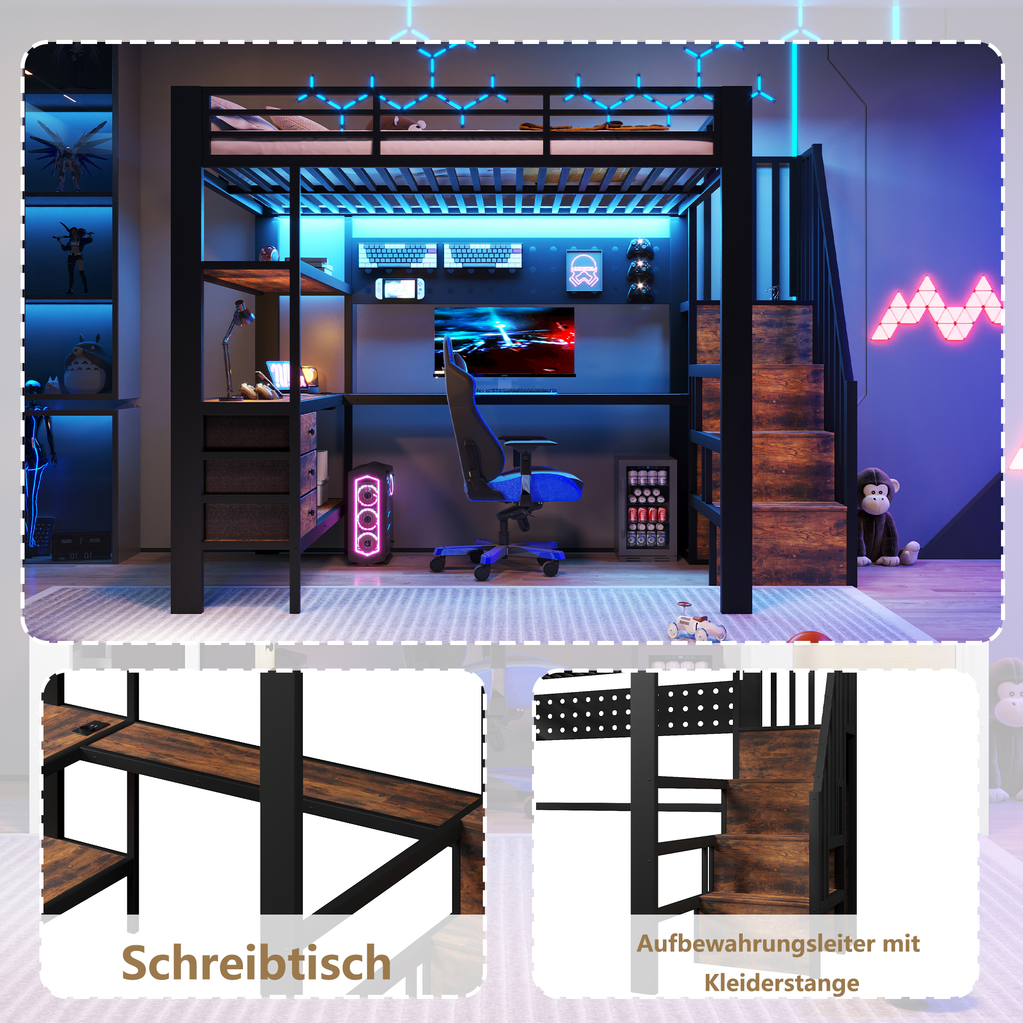 lit mezzanine enfant - vue 1