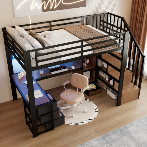 Lit mezzanine enfant construction robuste