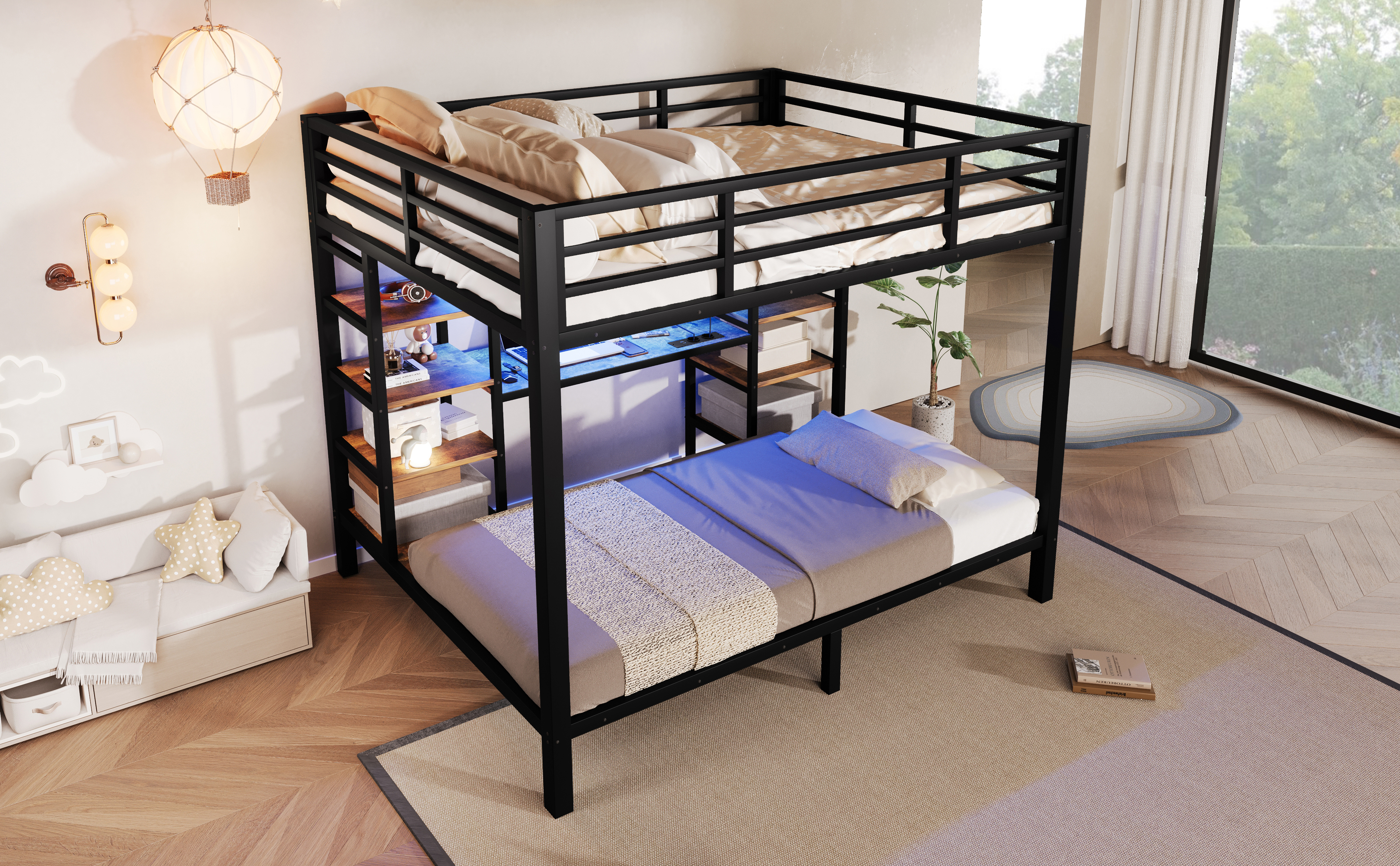 Détail du lit superposé
