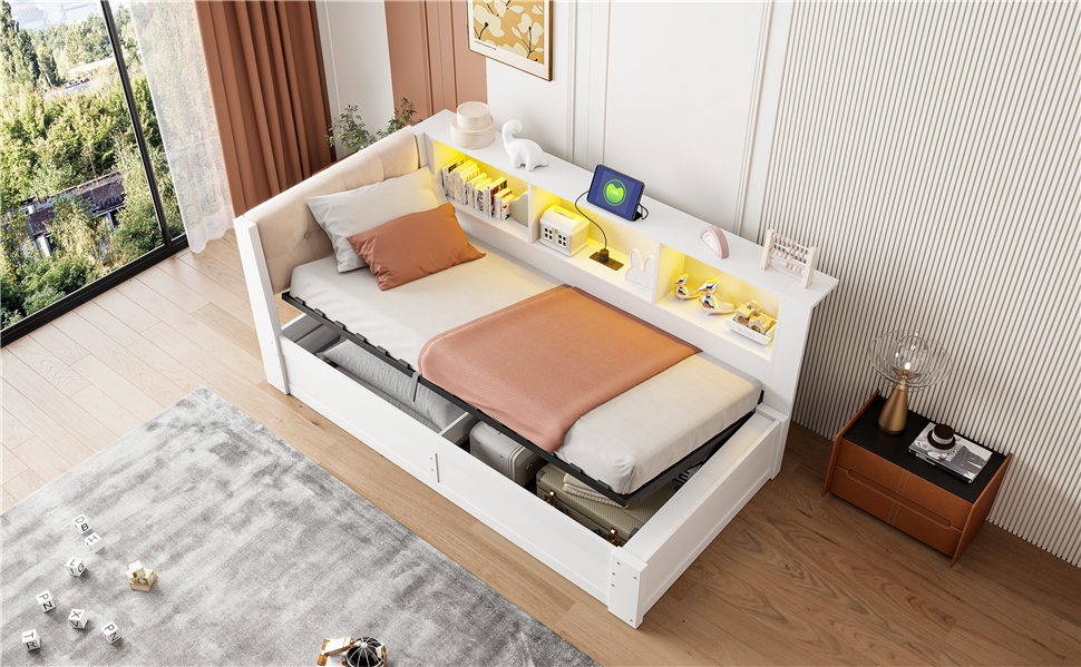 Détail du lit banquette