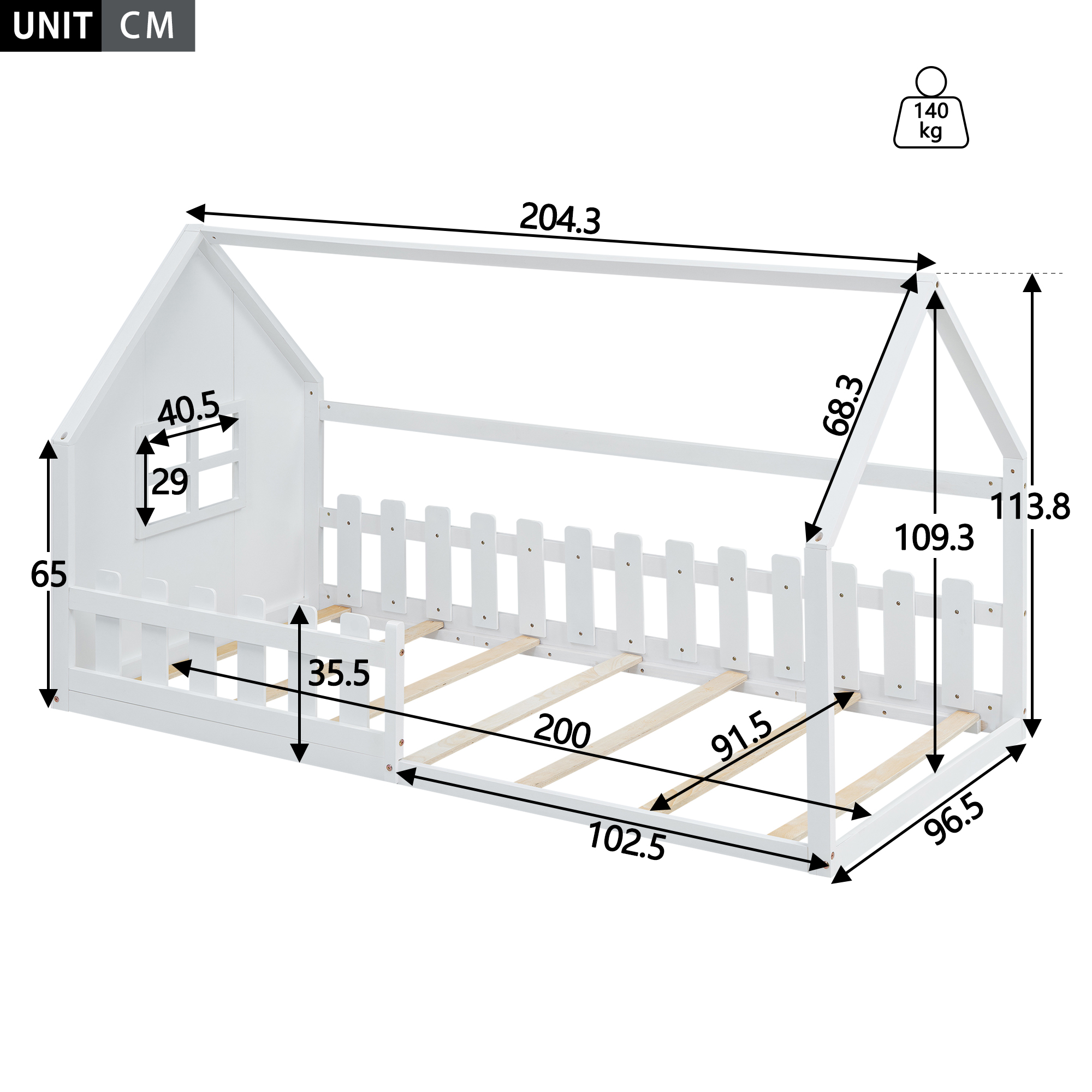 Dimensions du lit simple