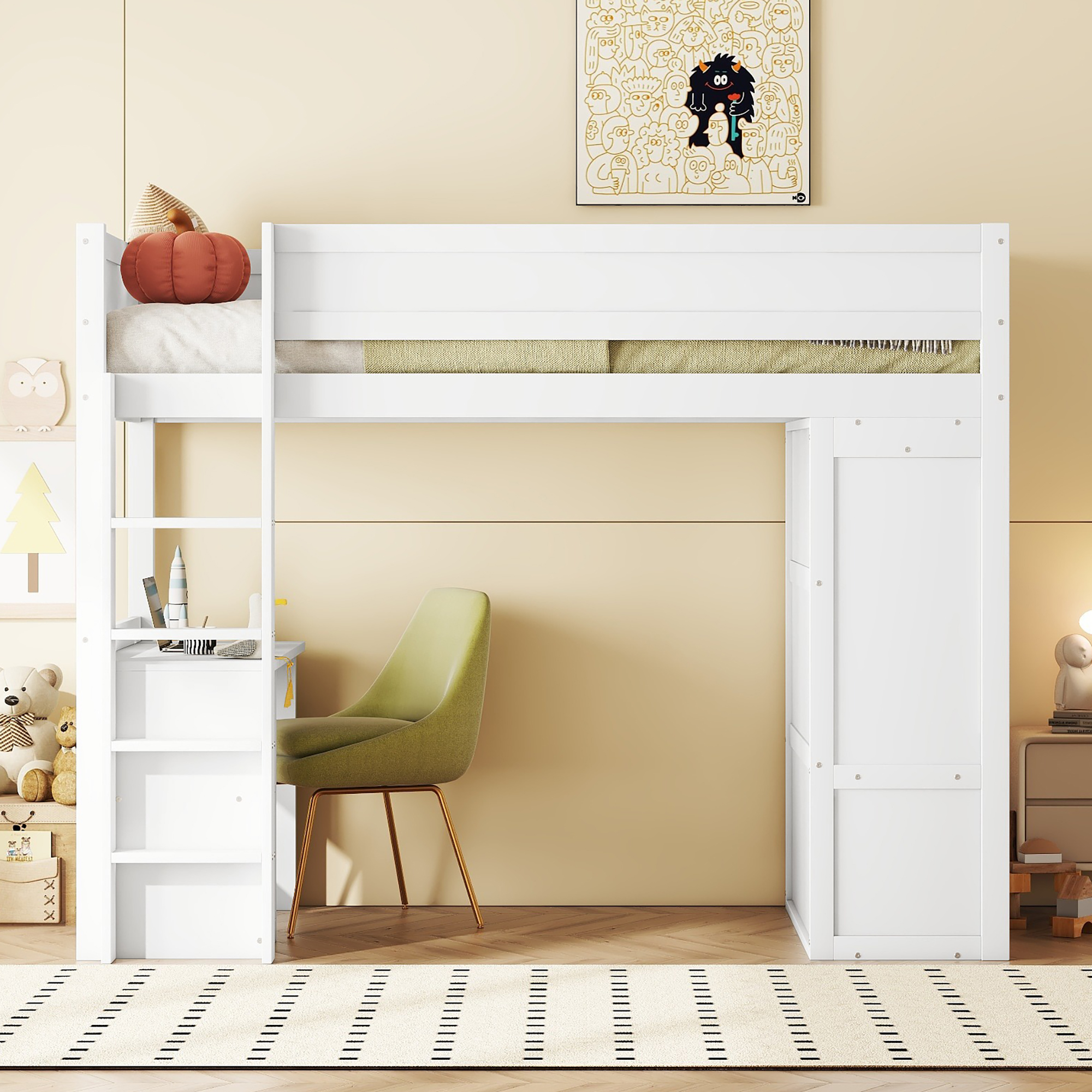 Détail du lit mezzanine