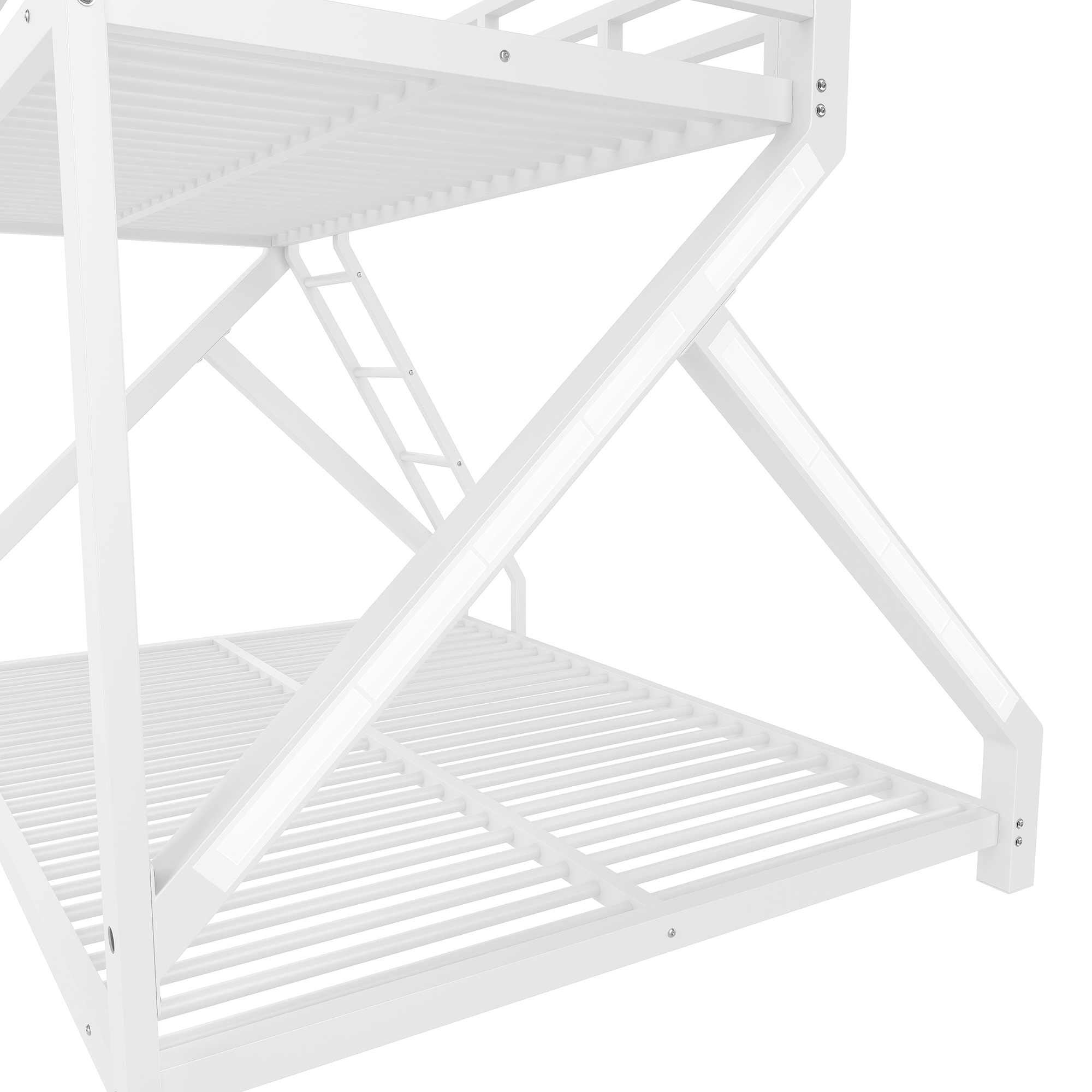 Lit Superposé en Fer Forgé 90×200 / 140×200 cm – LED Douce et Structure Renforcée – Montage, livraison et éléments fournis