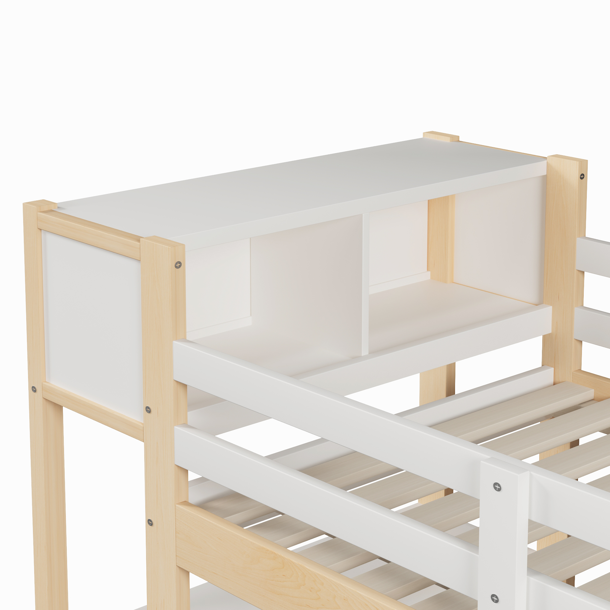 lit mezzanine avec bureau - vue 1