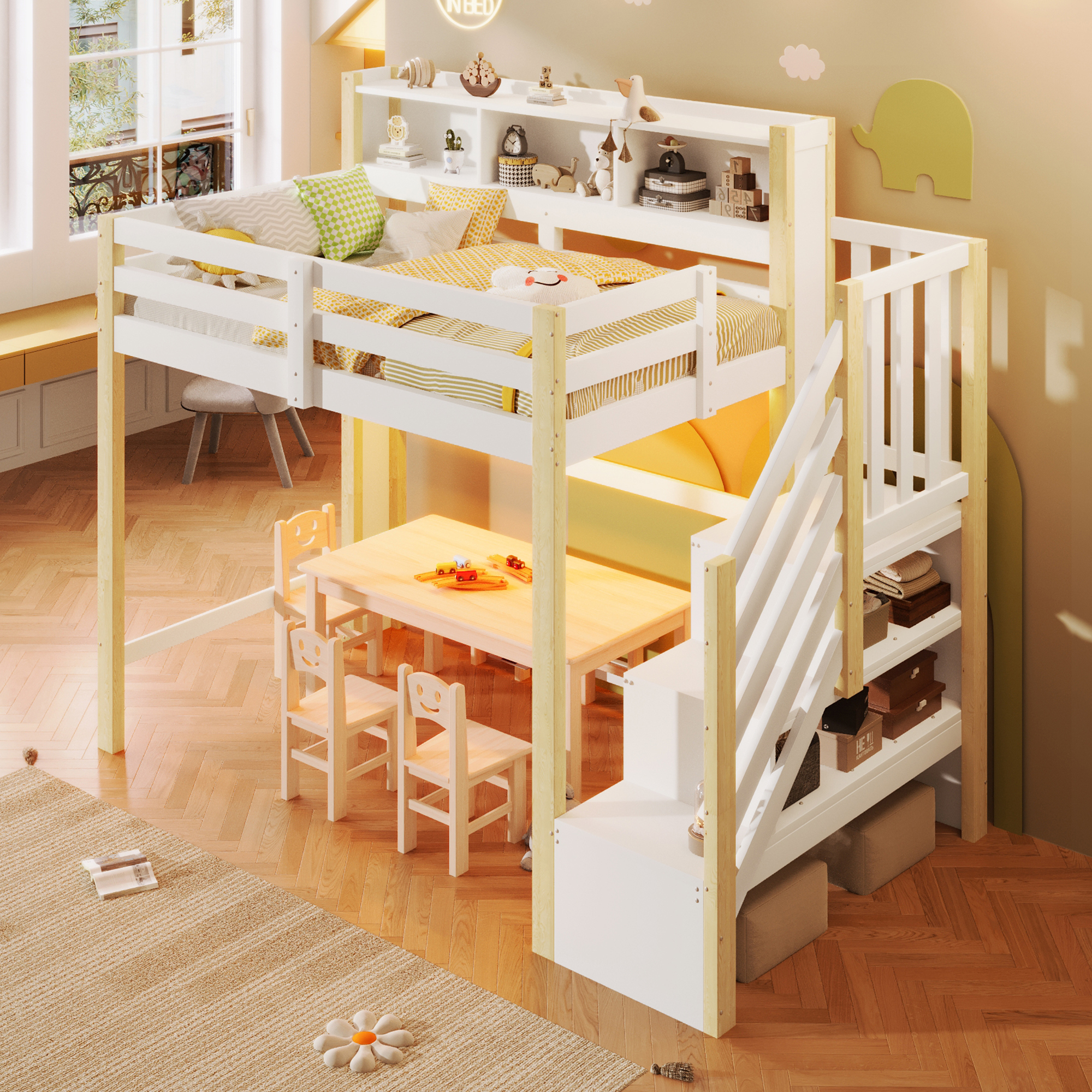 lit superposé enfant cabane - vue 5
