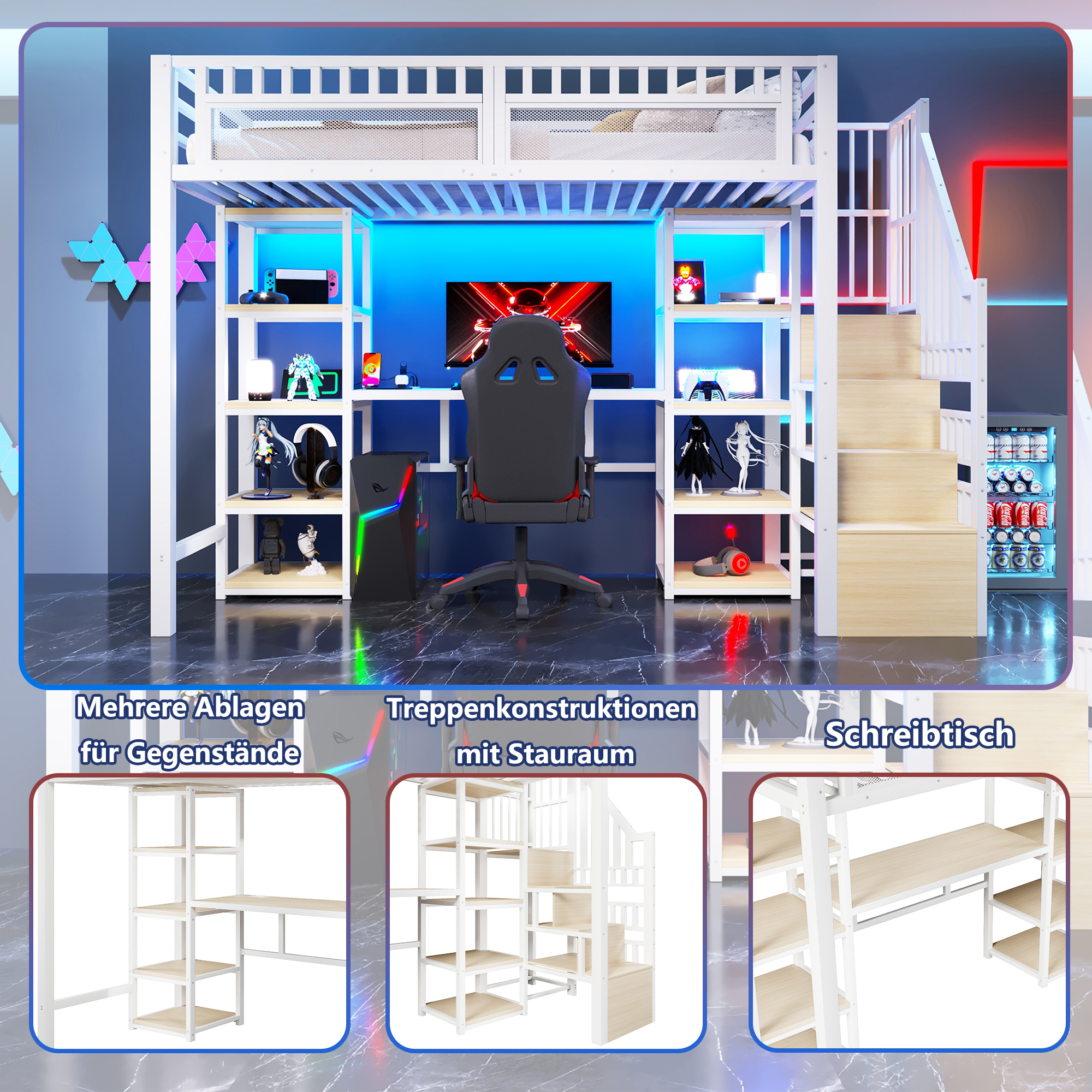Détail du lit mezzanine
