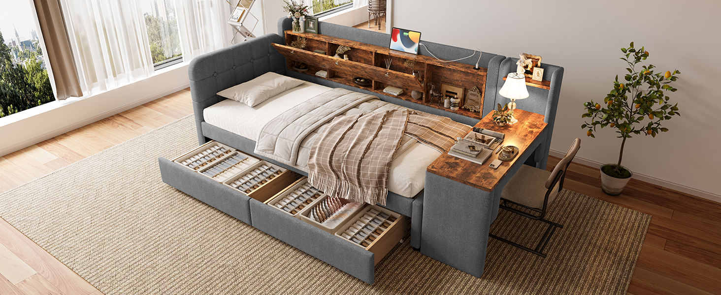 Daybed avec bureau
