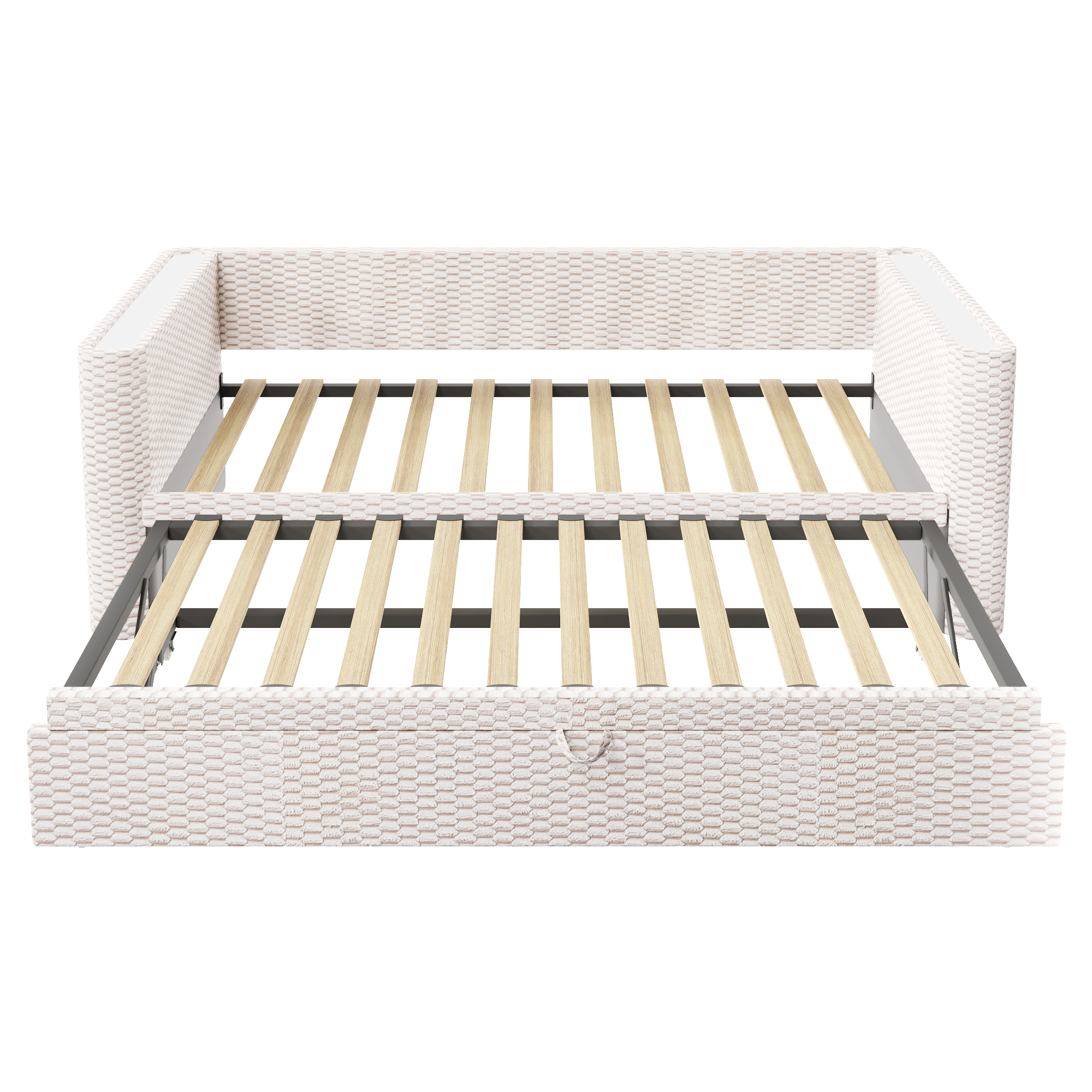 Daybed convertible 90/180 x 200 cm en velours et M - image 14