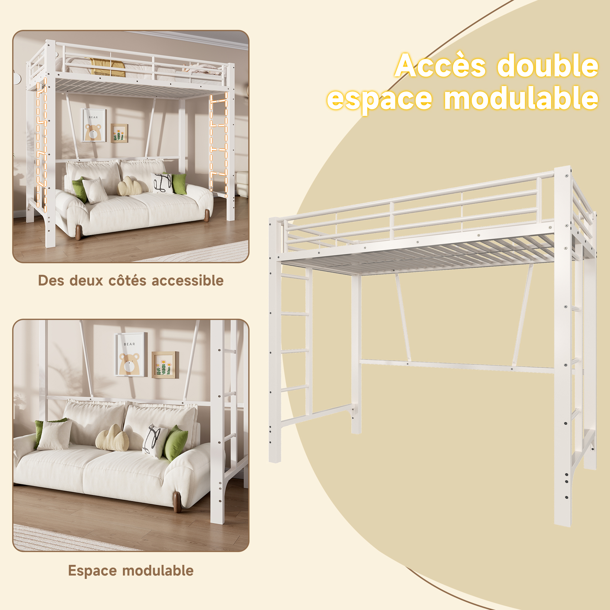 lit mezzanine enfant - vue 2