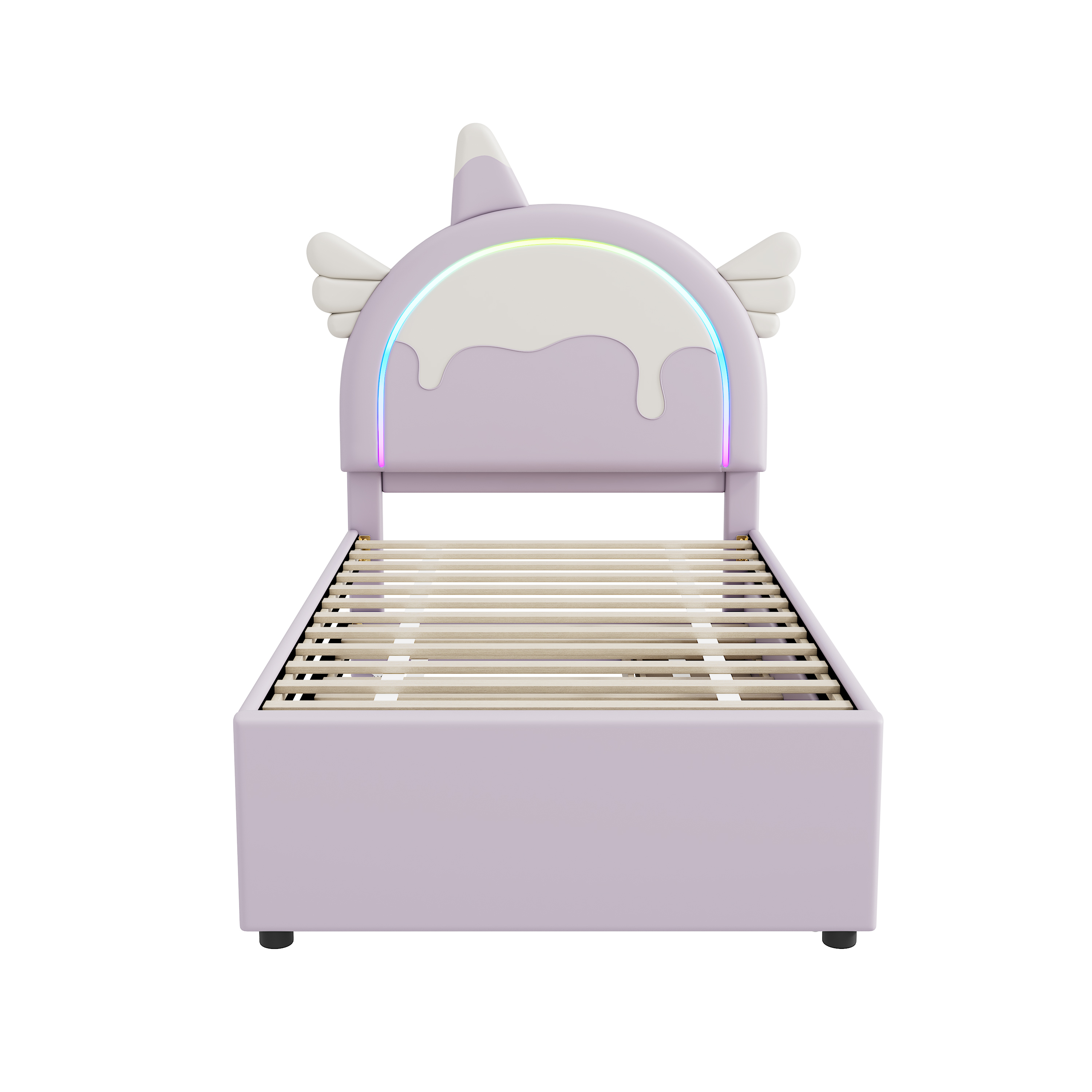 Lit enfant design licorne en PU et MDF avec lit es - image 10