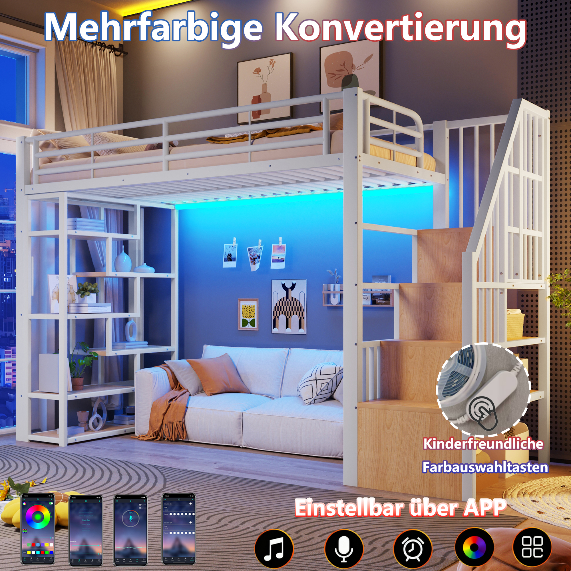 Détail du lit mezzanine