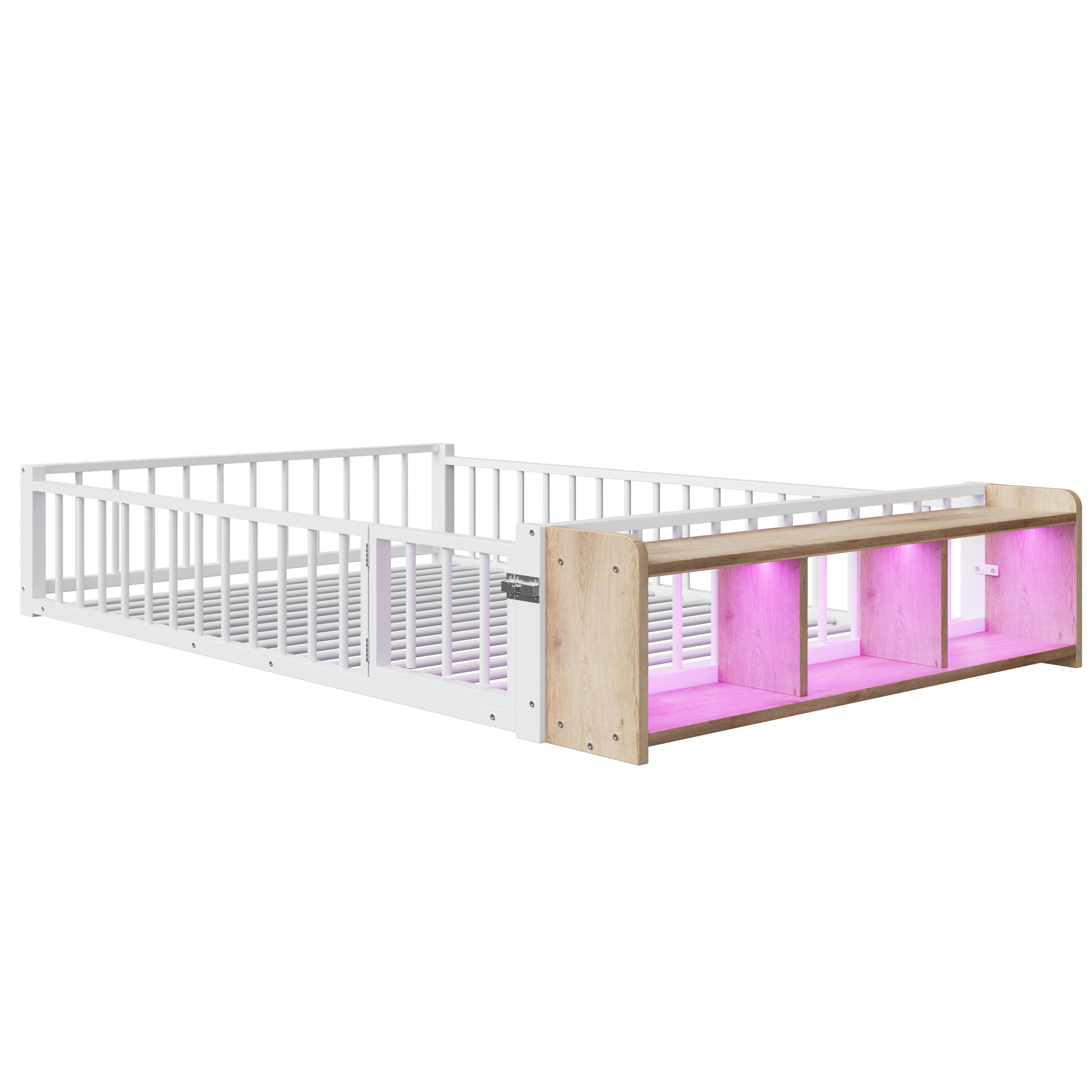 Lit enfant en métal avec compartiment de rangement - image 6