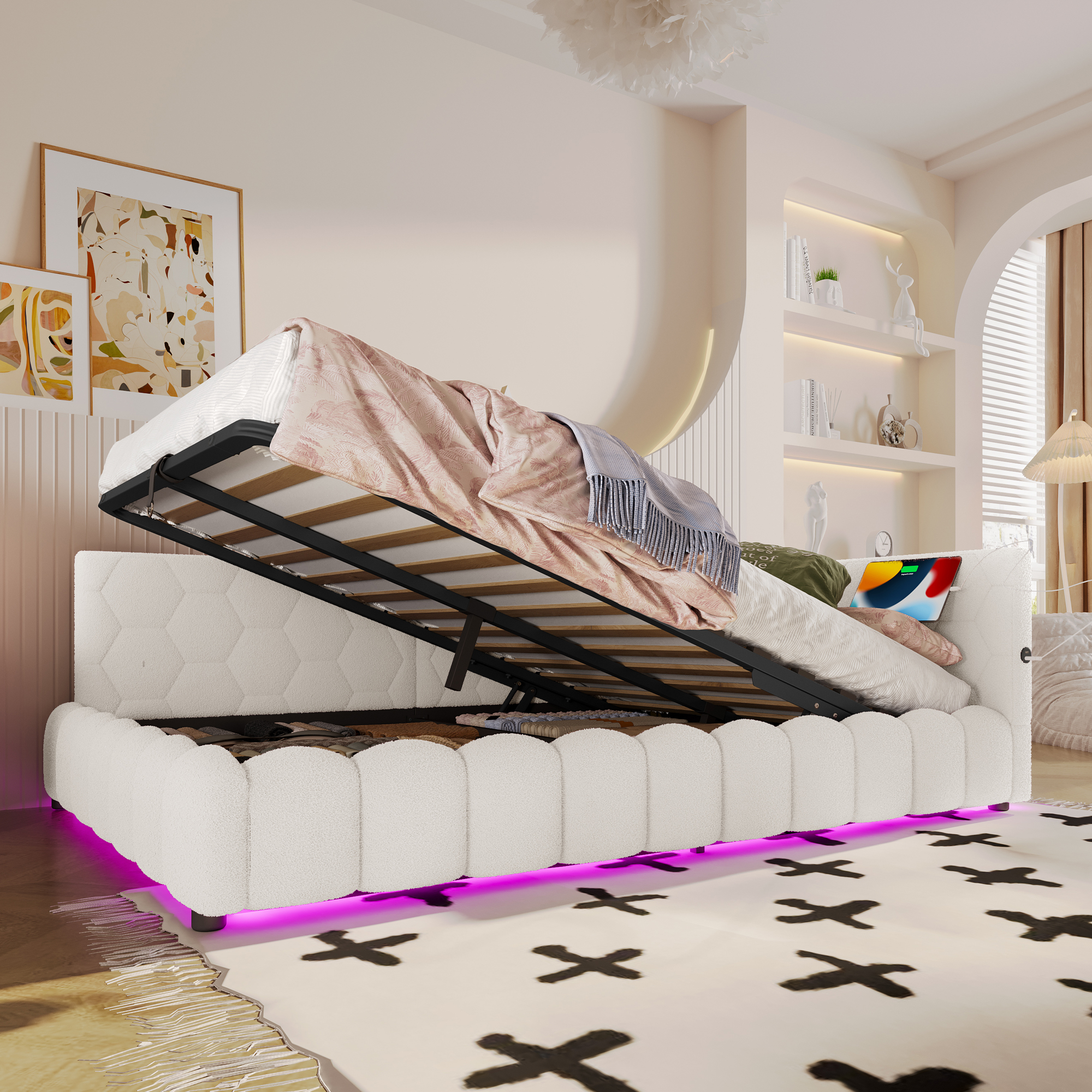 Vue principale du lit banquette