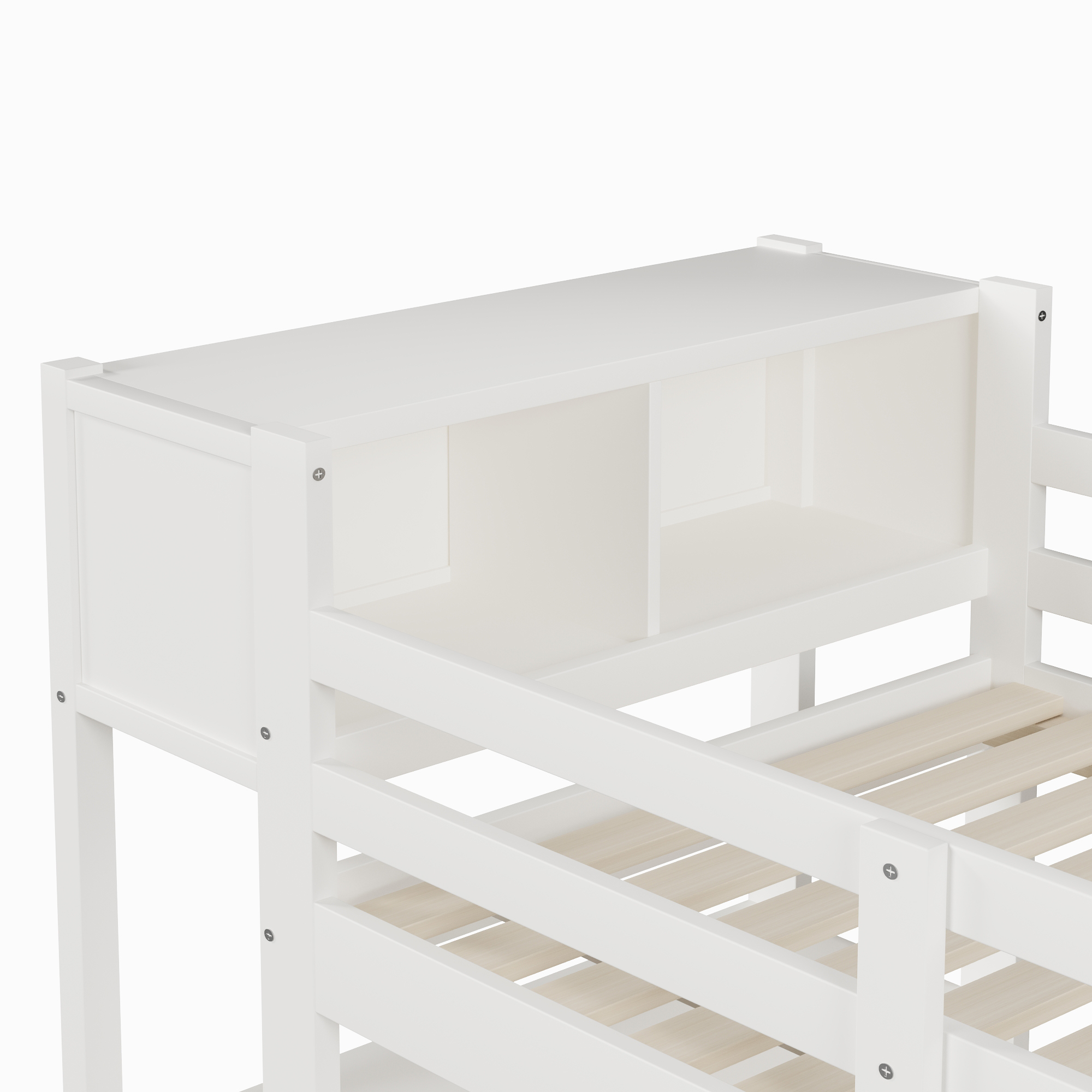 lit mezzanine avec bureau - vue 1