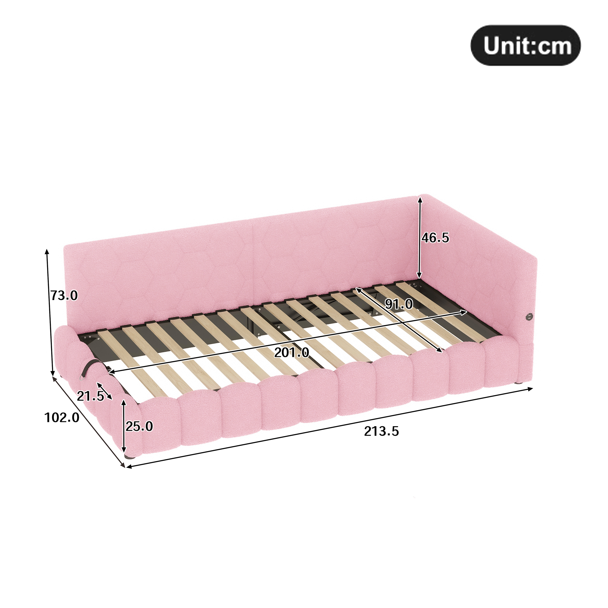 Dimensions du lit banquette
