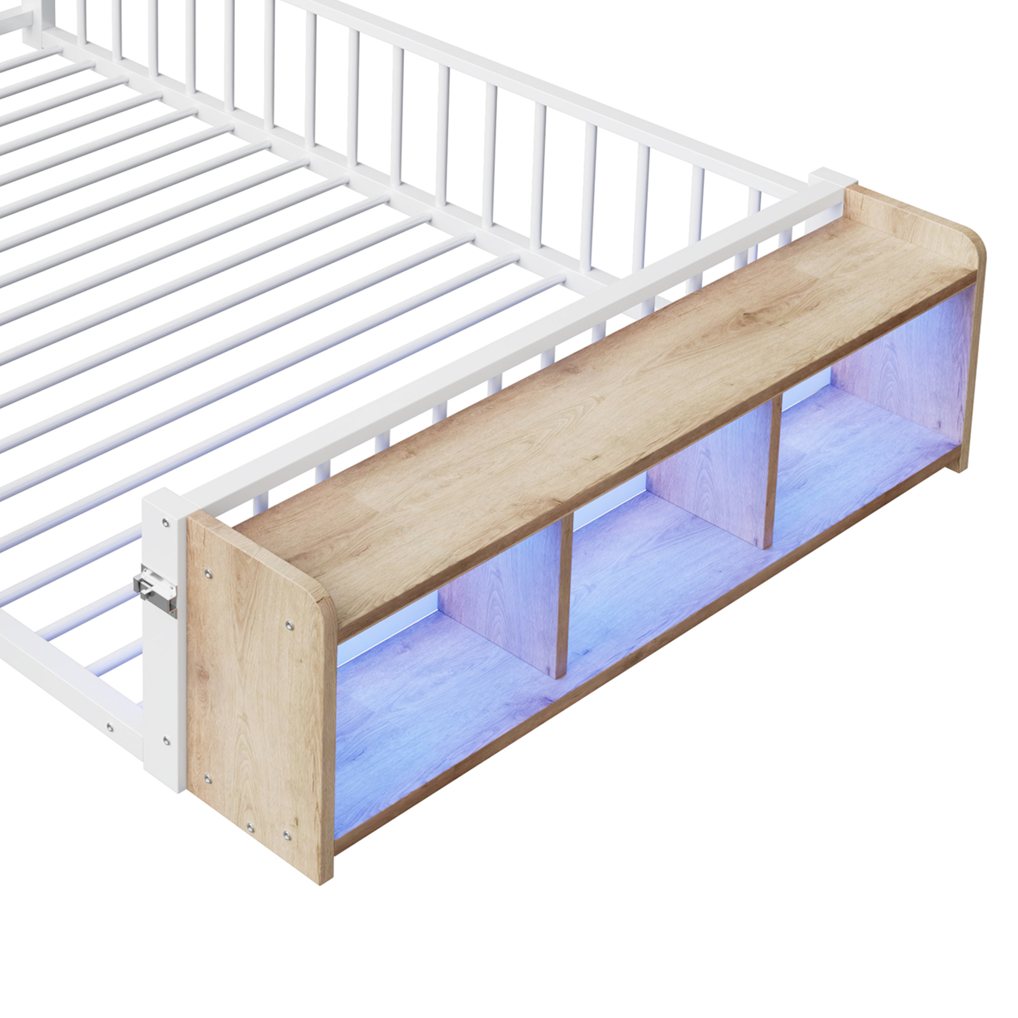 Lit enfant en métal avec compartiment de rangement - image 10