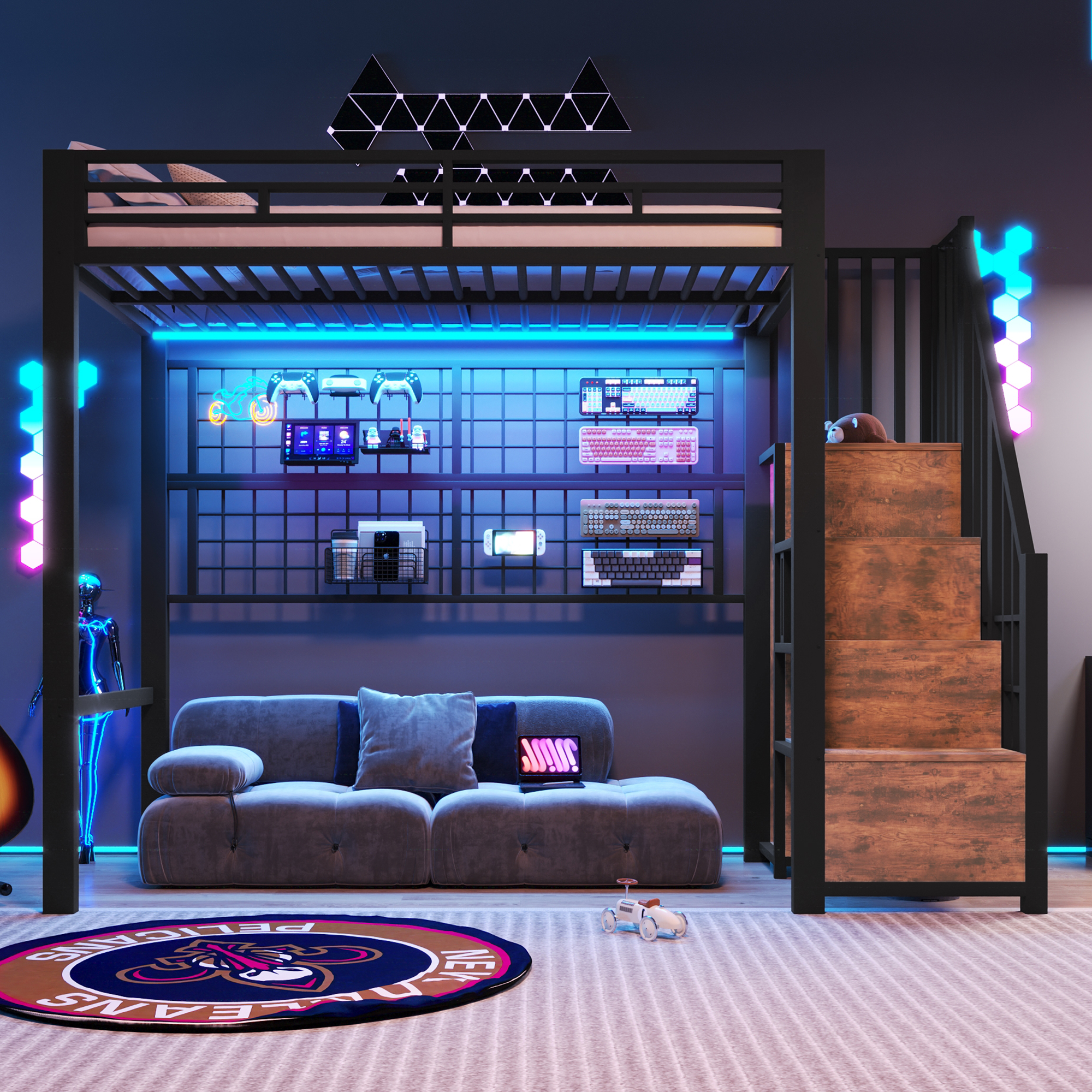 lit mezzanine enfant - vue 2