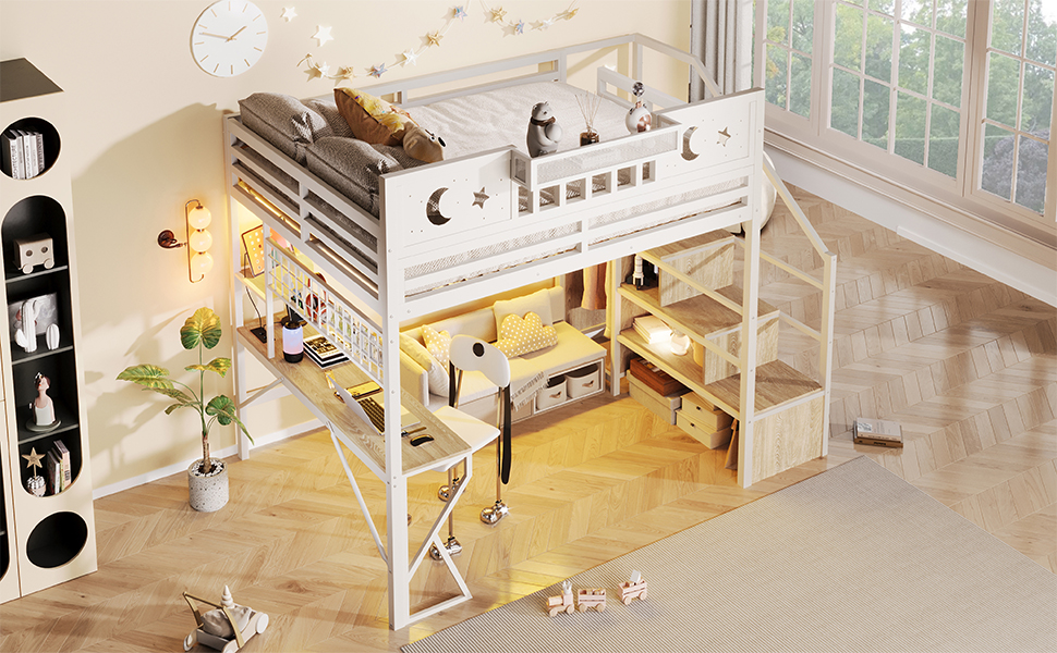 Détail du lit mezzanine