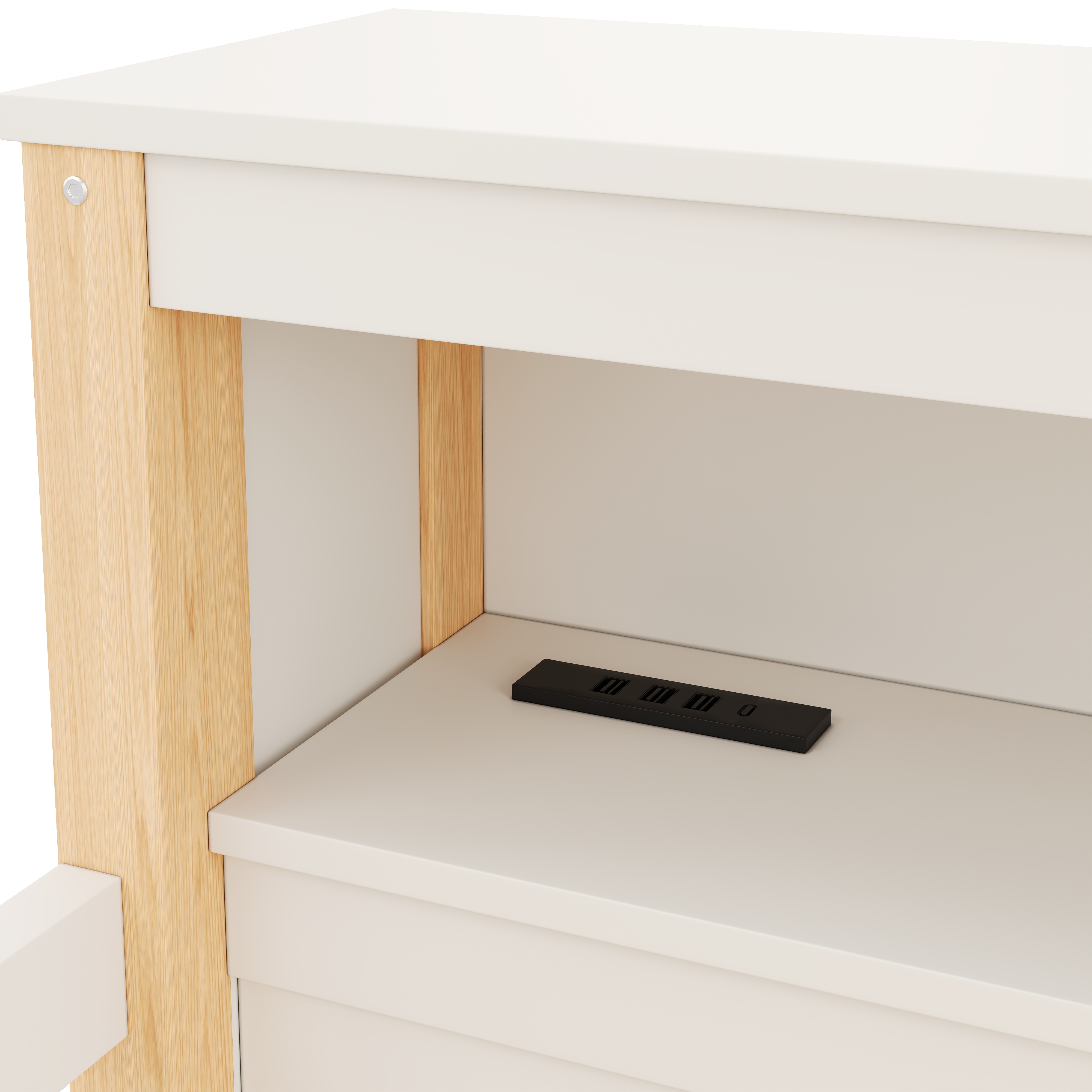 Ports USB et USB-C intégrés au lit mezzanine