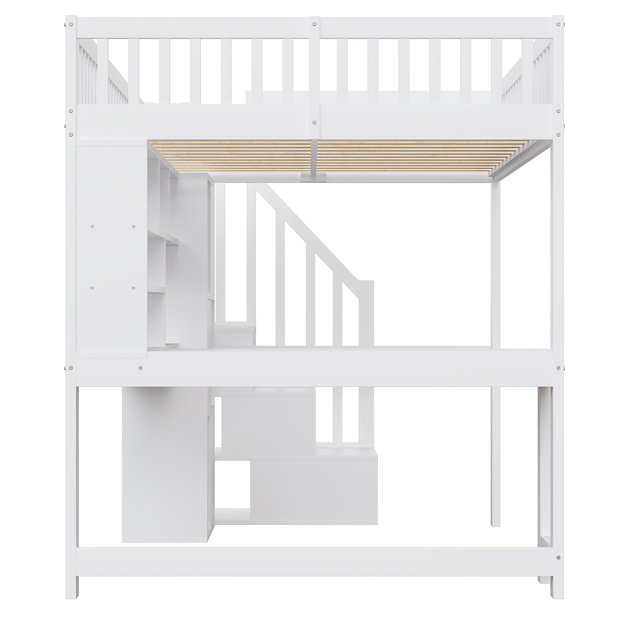 lit mezzanine avec bureau - vue 4