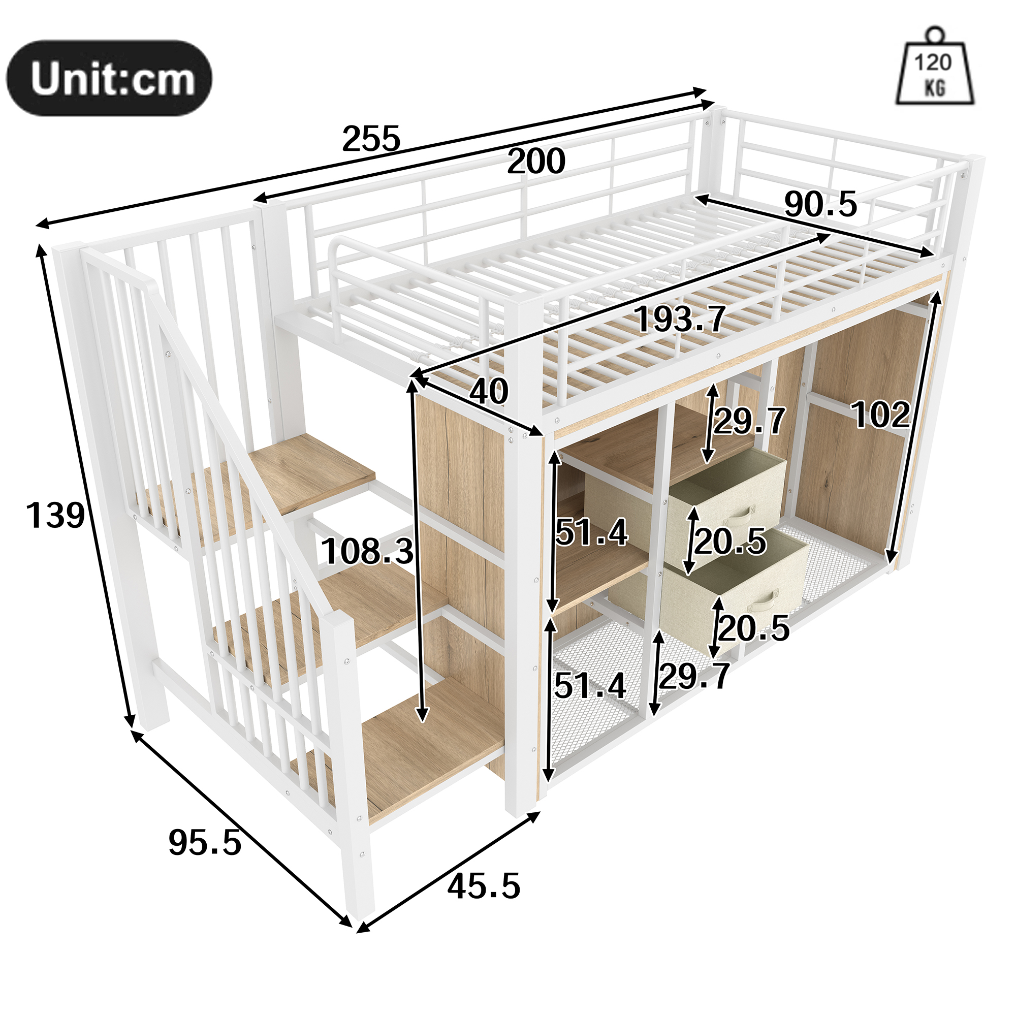 Dimensions du armoire