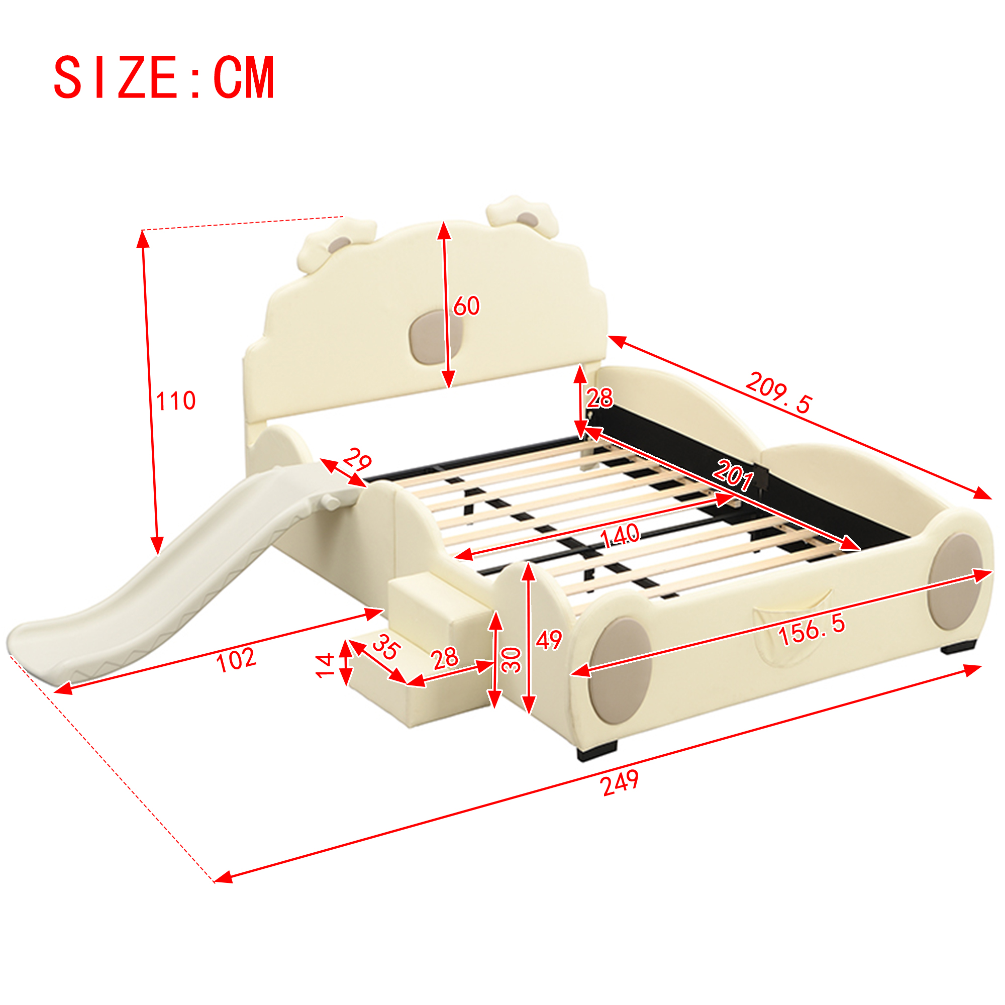 Dimensions du lit simple