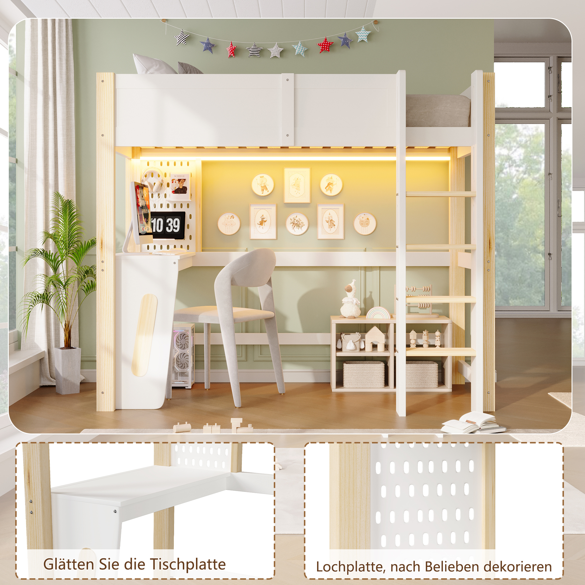 Des rangements organisés autour du couchage