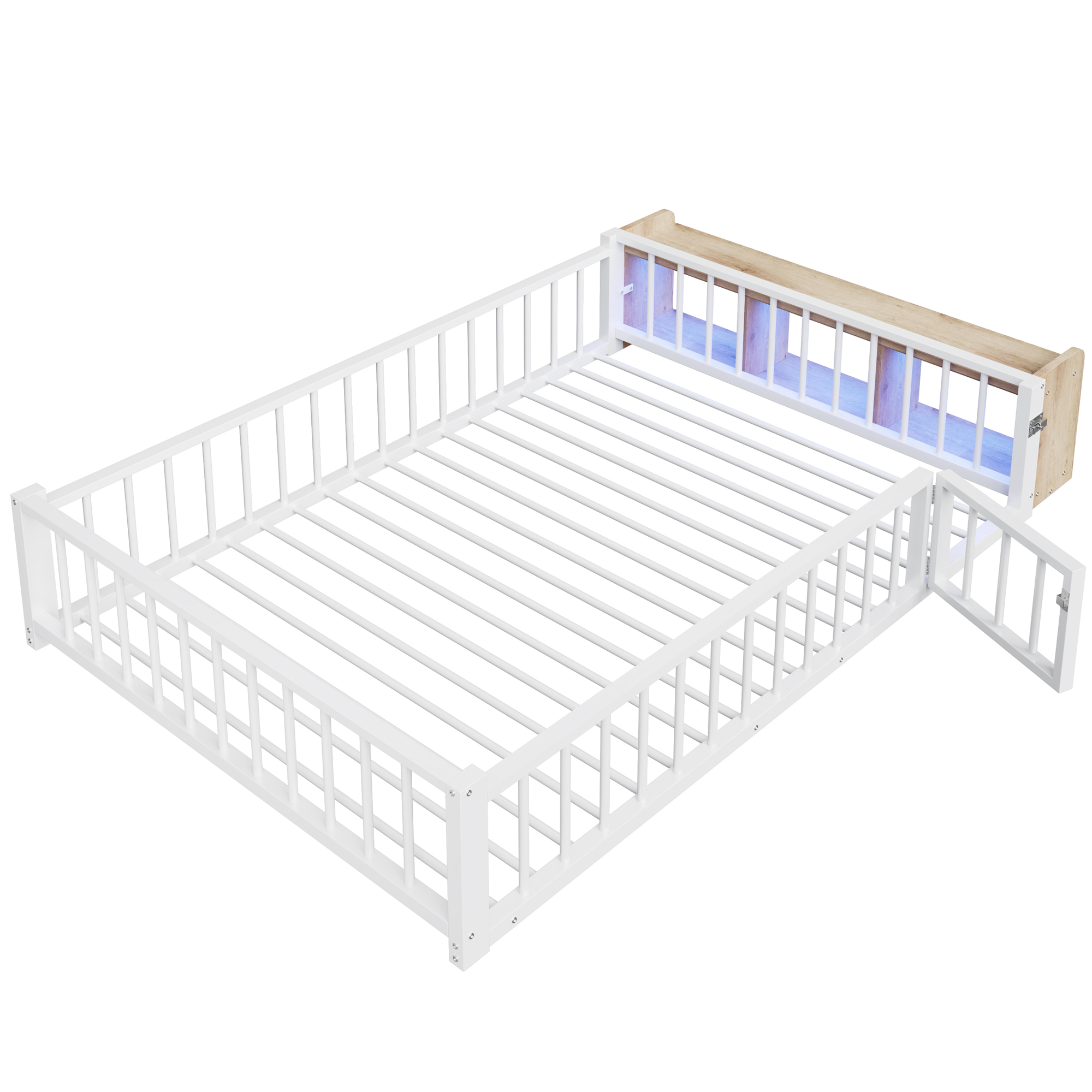 Lit enfant en métal avec compartiment de rangement - image 8