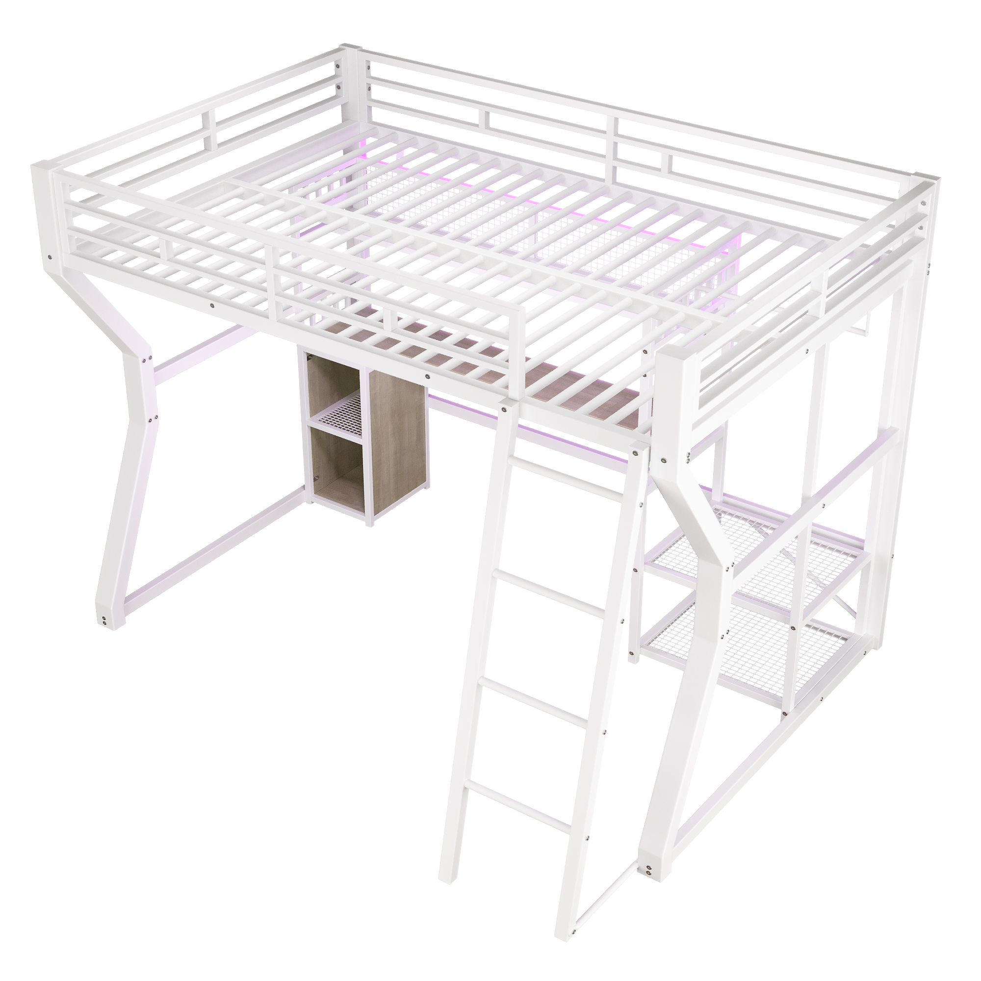 lit mezzanine avec bureau - vue 1