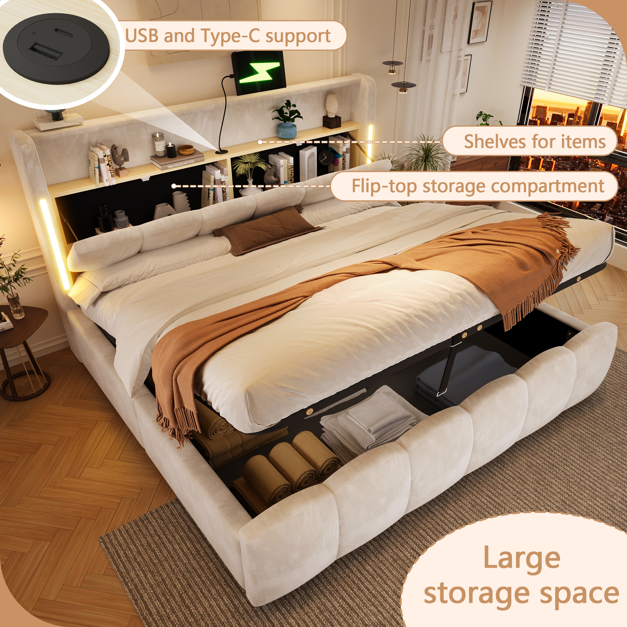 lit 2 places - vue 1