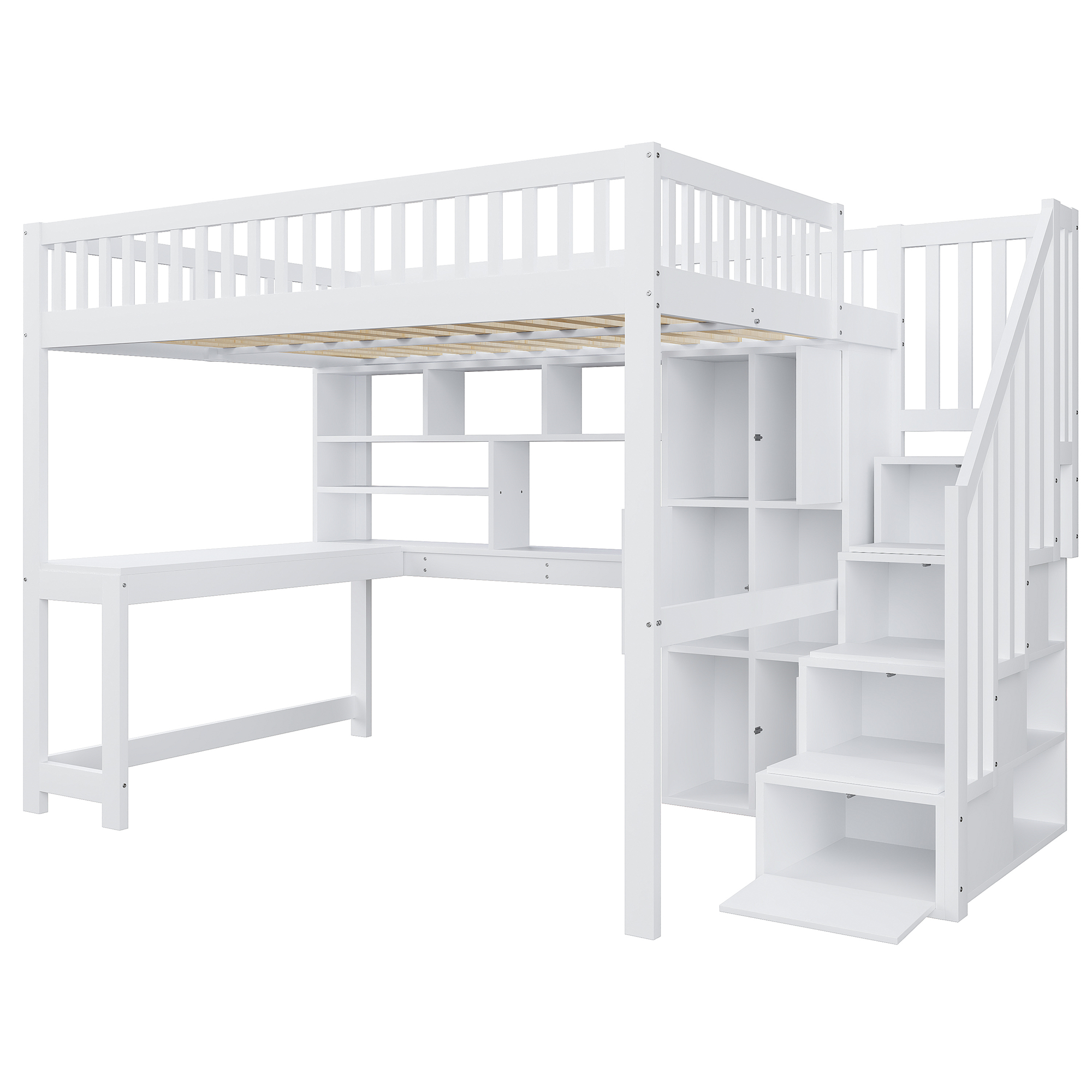 lit mezzanine avec bureau - vue 5