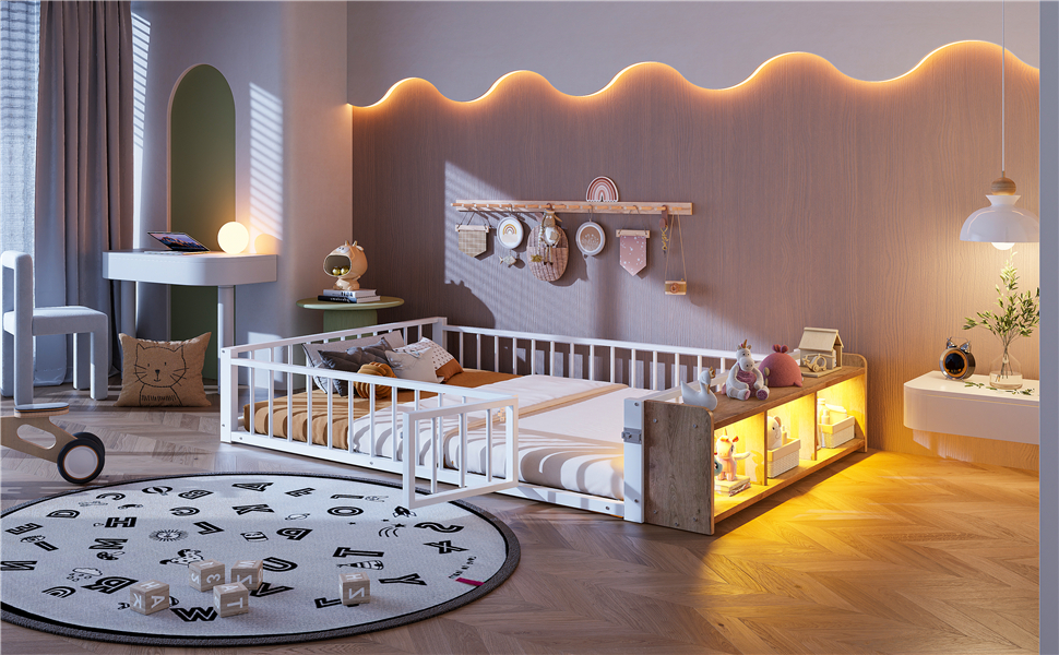 Lit enfant en métal avec compartiment de rangement - image 14