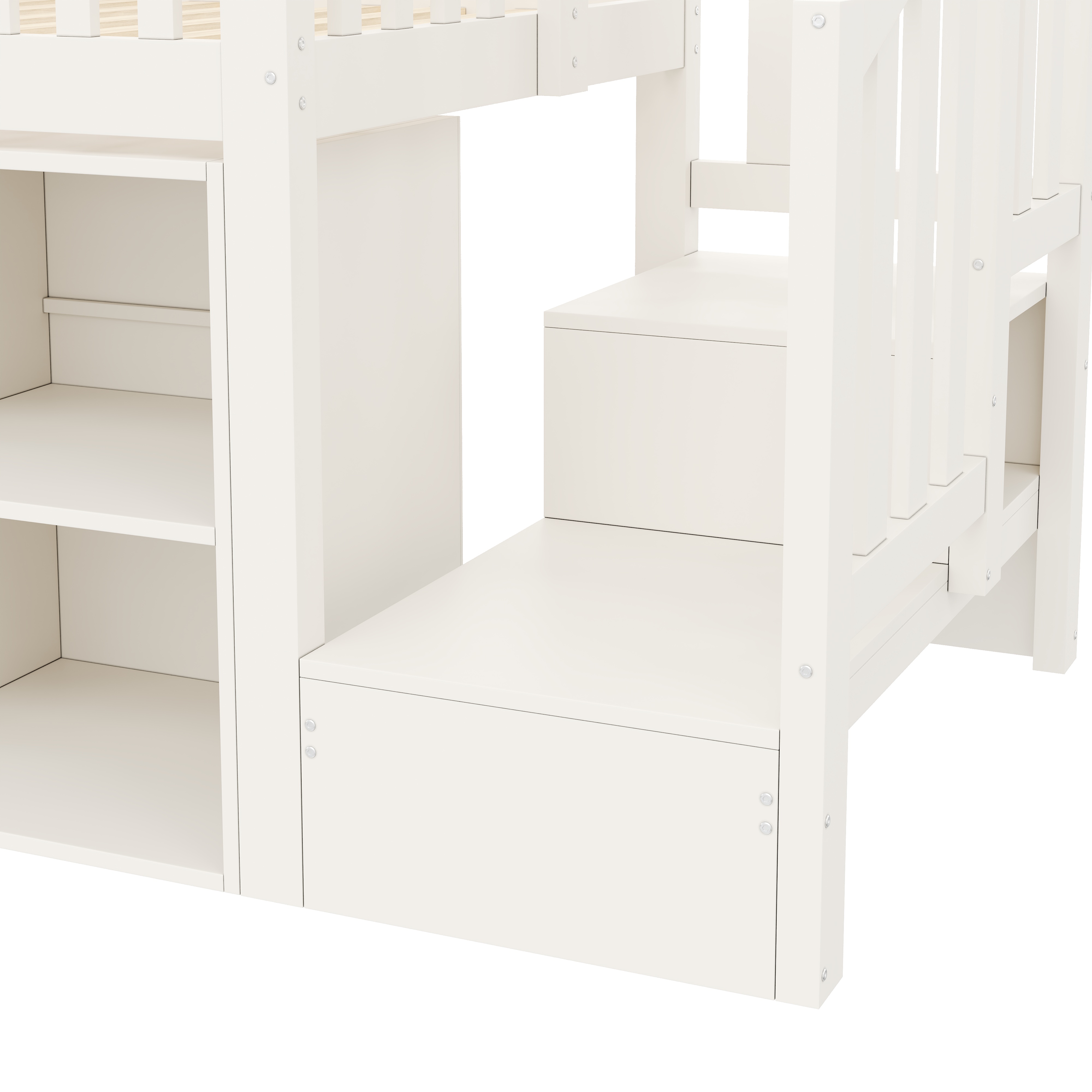 Échelle avec rangements intégrés du lit mezzanine