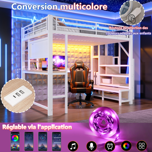 Éclairage LED multicolore