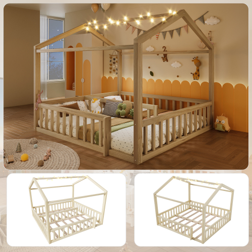 Lit cottage modulable 90/180x190 cm