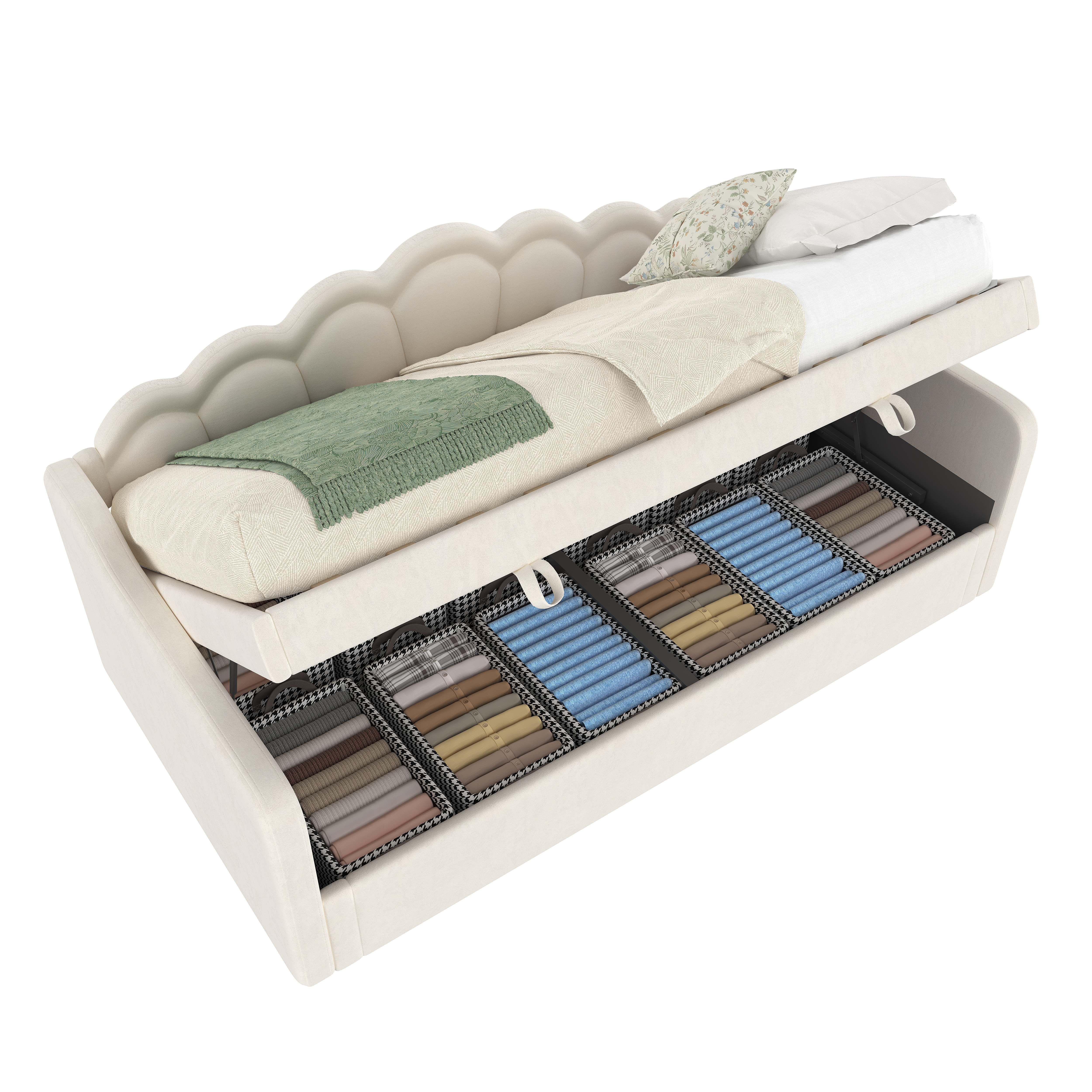 Détail du lit banquette