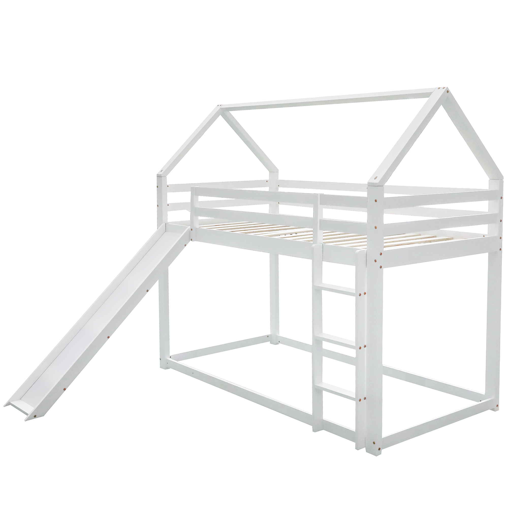 lit superposé enfant cabane - vue 5