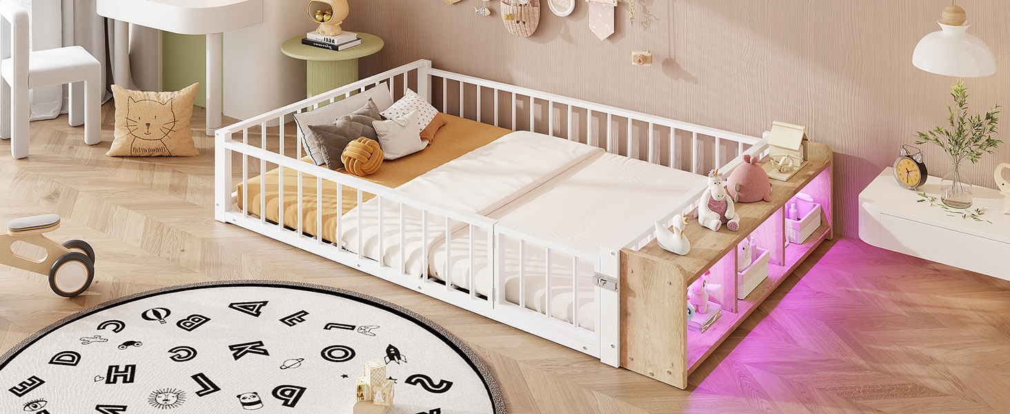 Lit enfant en métal avec compartiment de rangement - image 19
