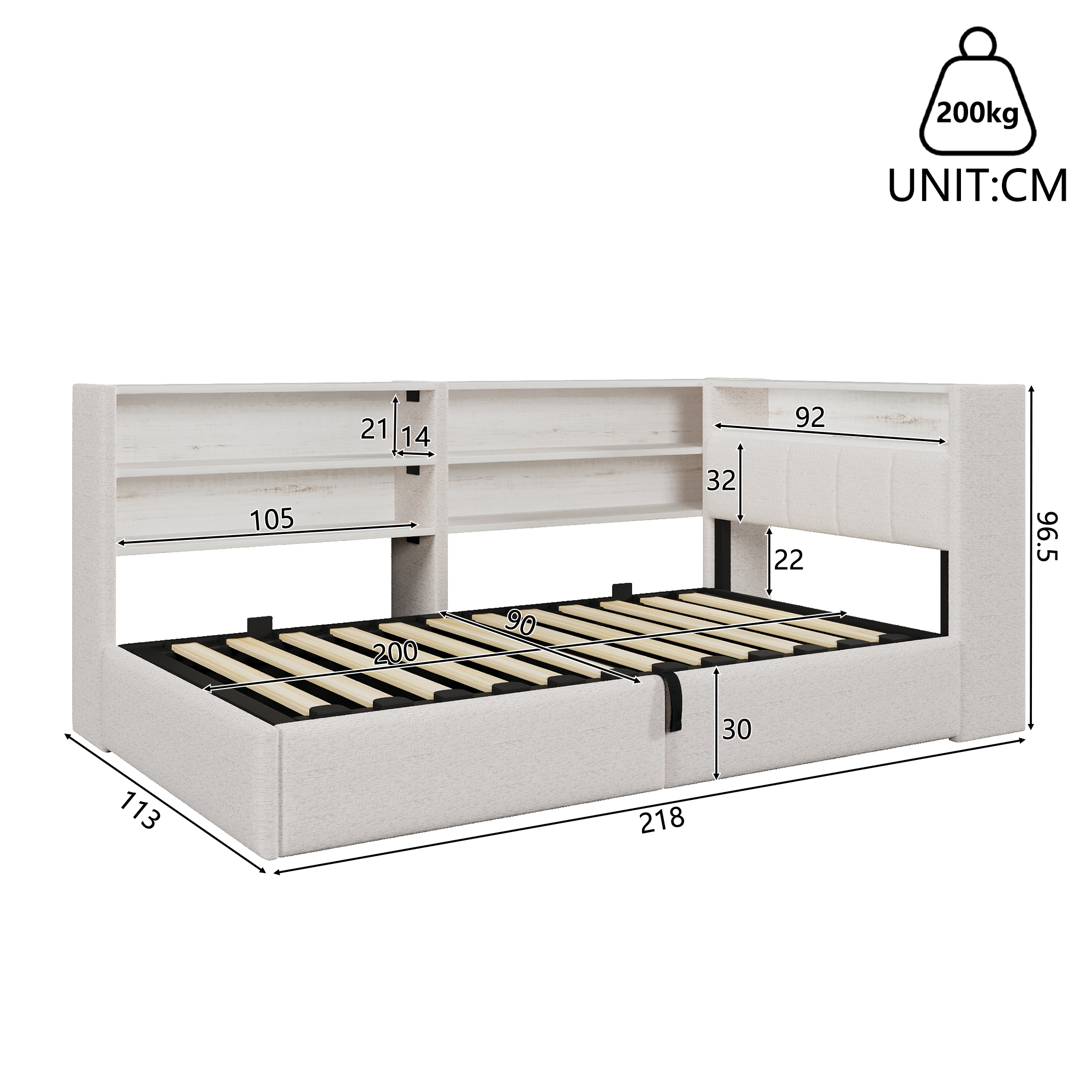 Dimensions du canapé convertible