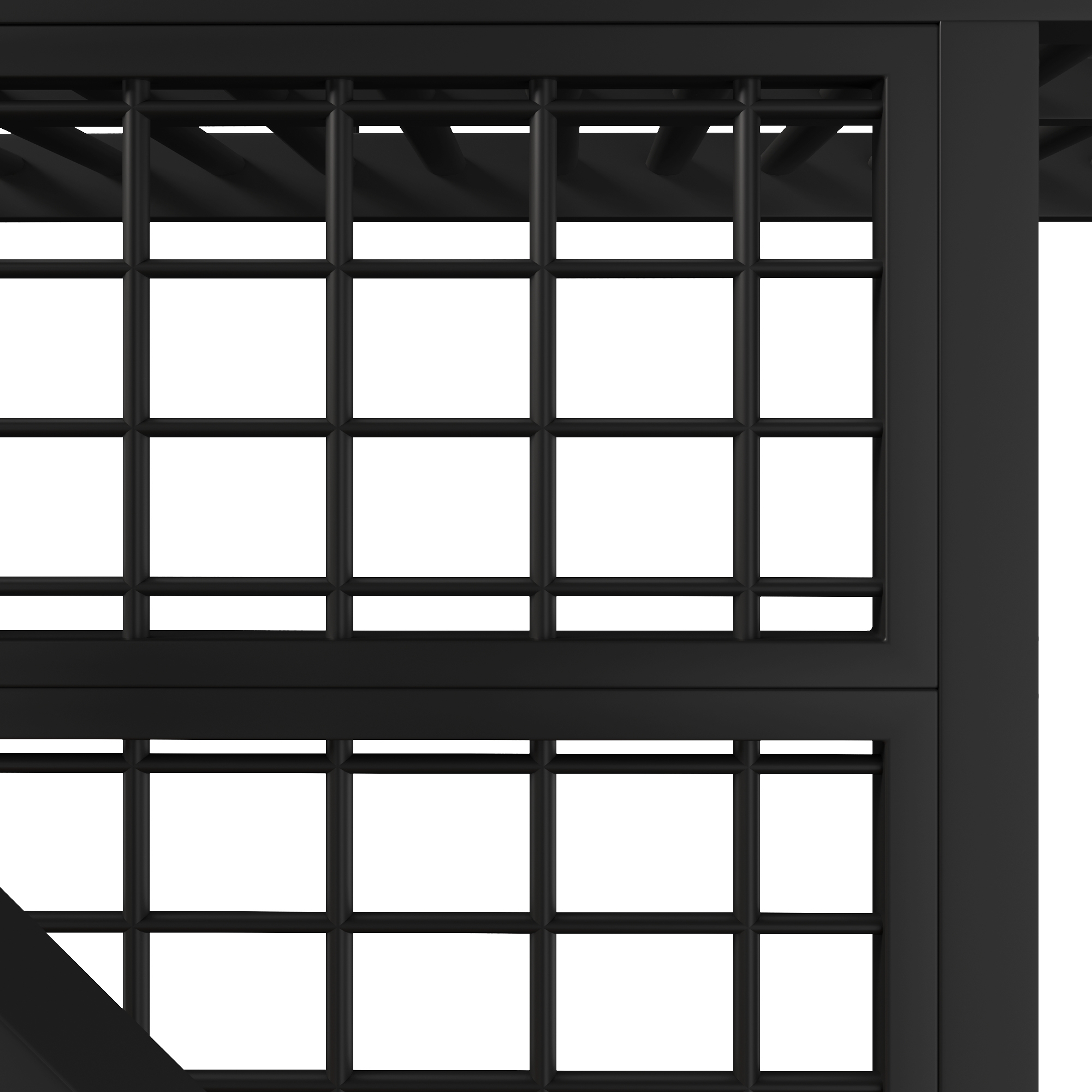 Grille latérale métallique du lit mezzanine