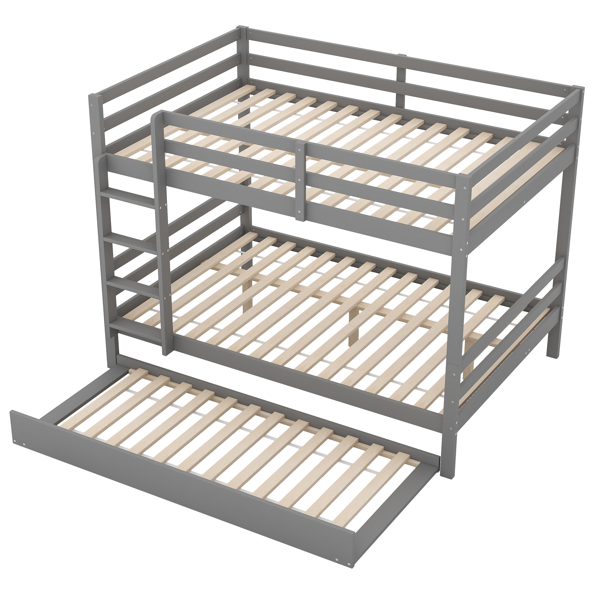 Lit en pin et MDF avec lit escamotable, design simple élégant, pour chambre, couchage invités, utilisation flexible, style moderne, stabilité, durabilité, facile montage, pour famille et invités - image 11