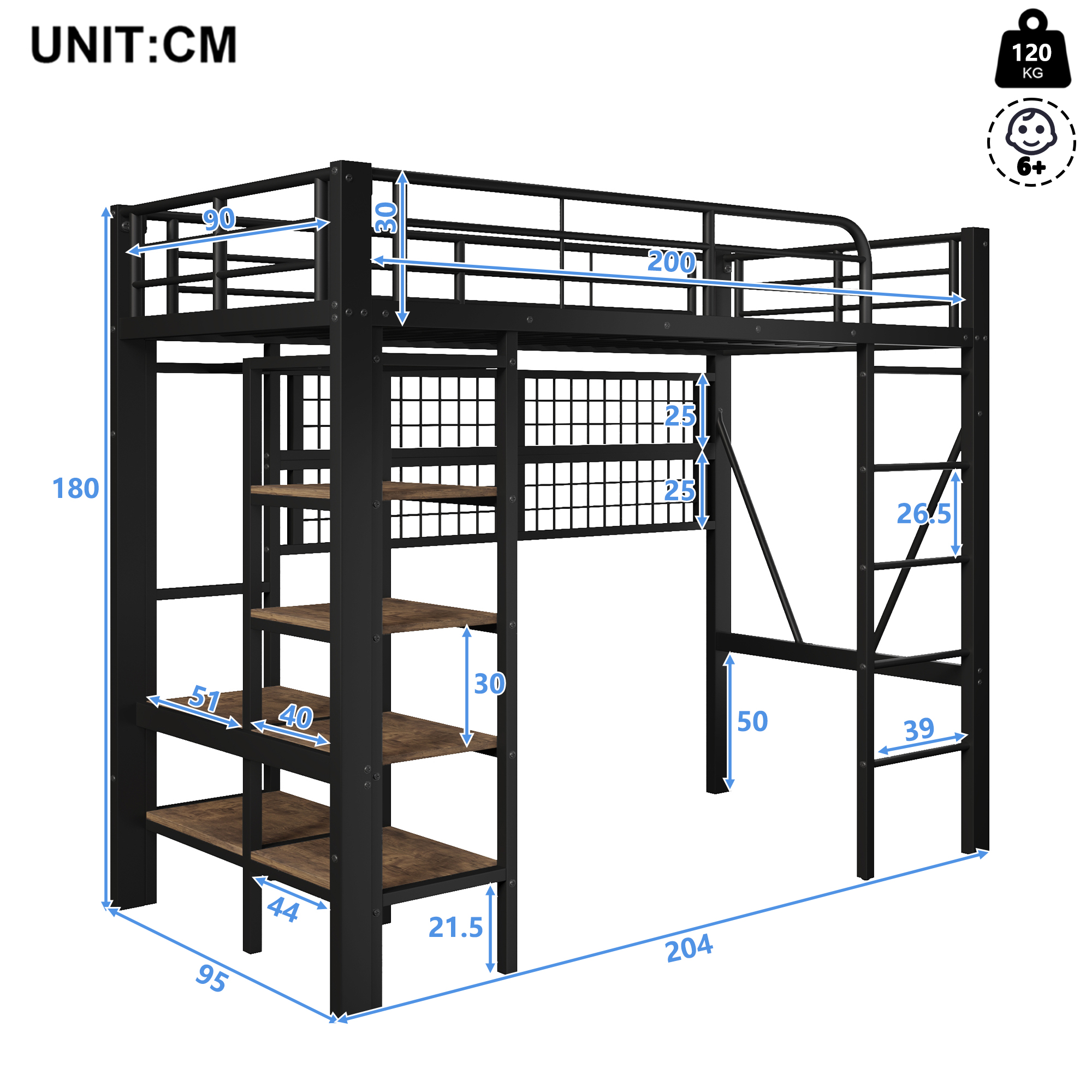 Structure renforcée et sécurisée du lit enfant