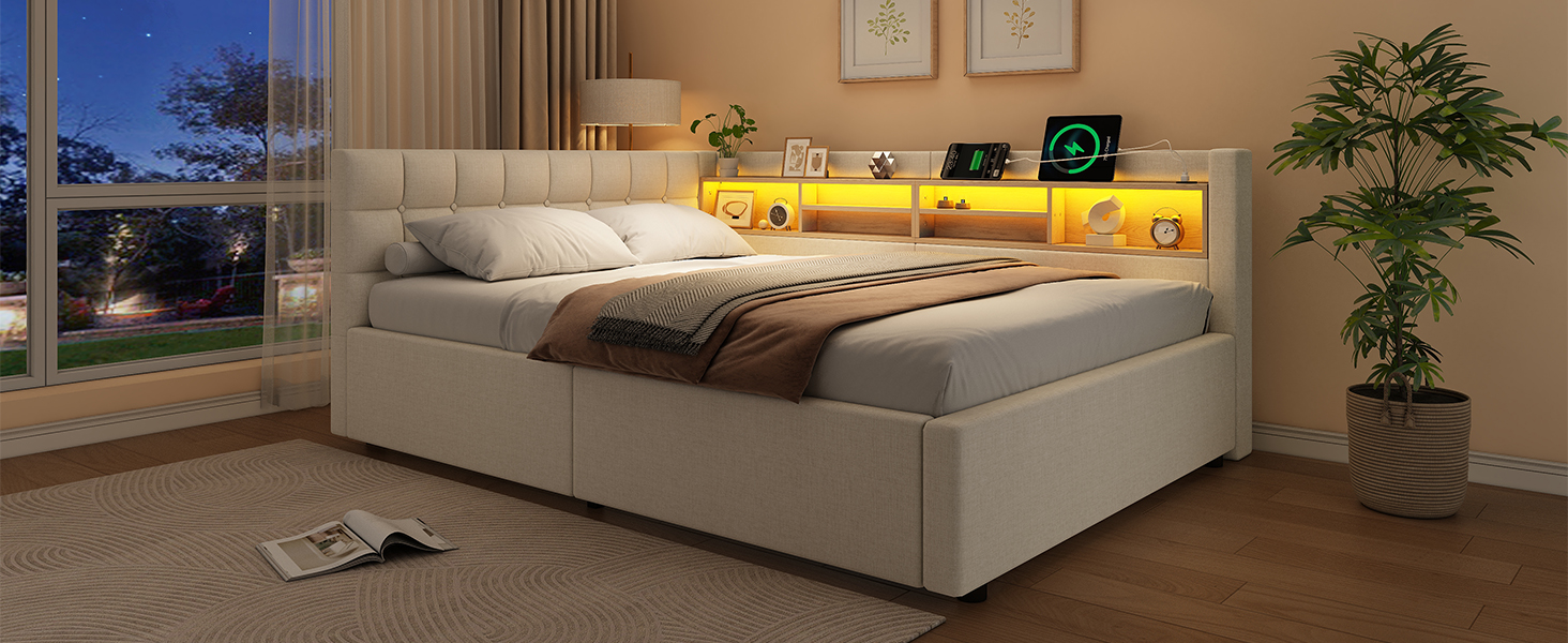 Détail du lit banquette