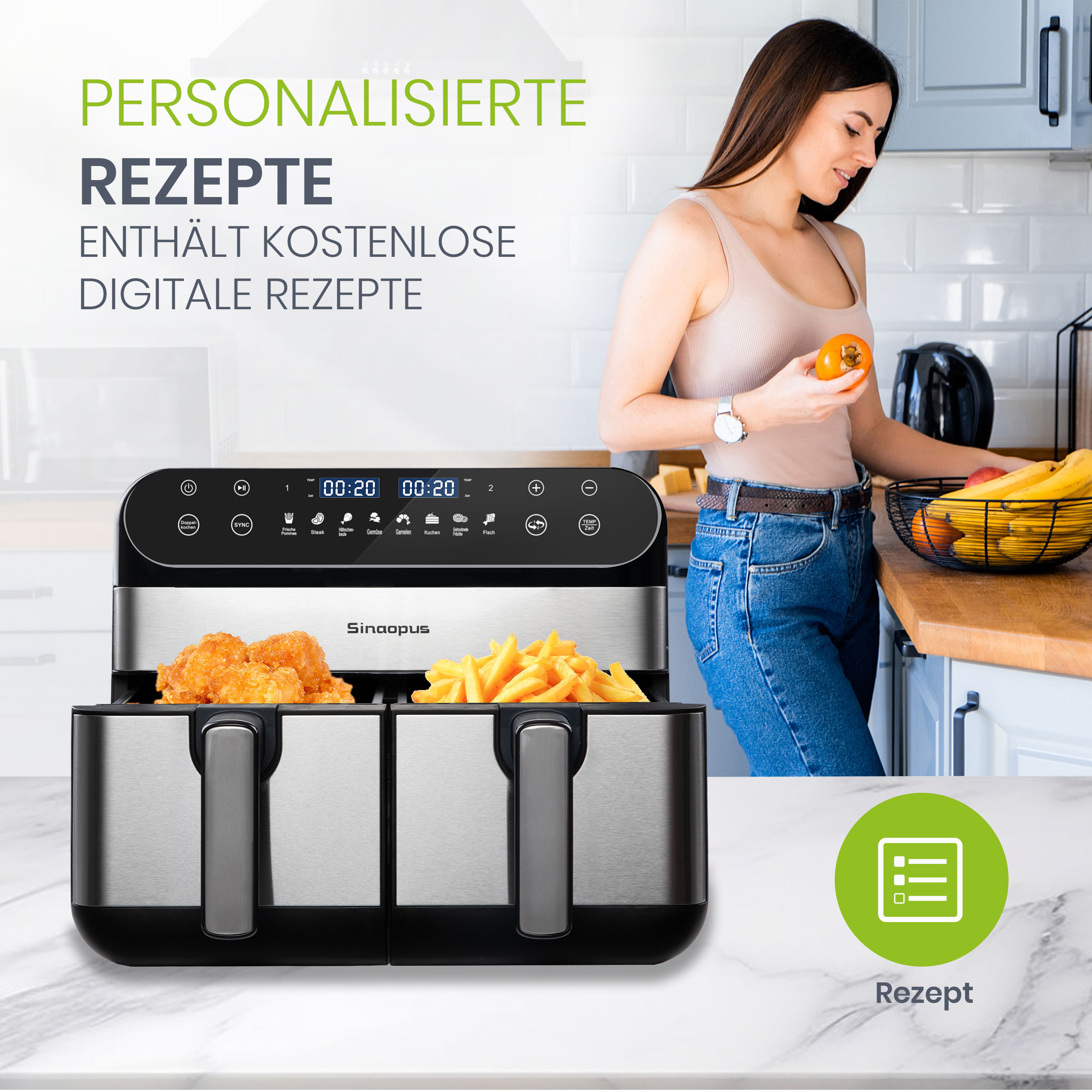 Écran tactile LED avec programmes