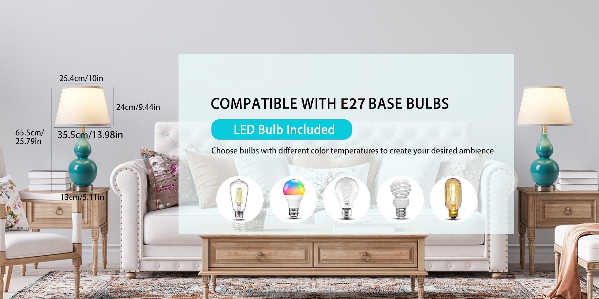 Ready to Use With Warm Bulb